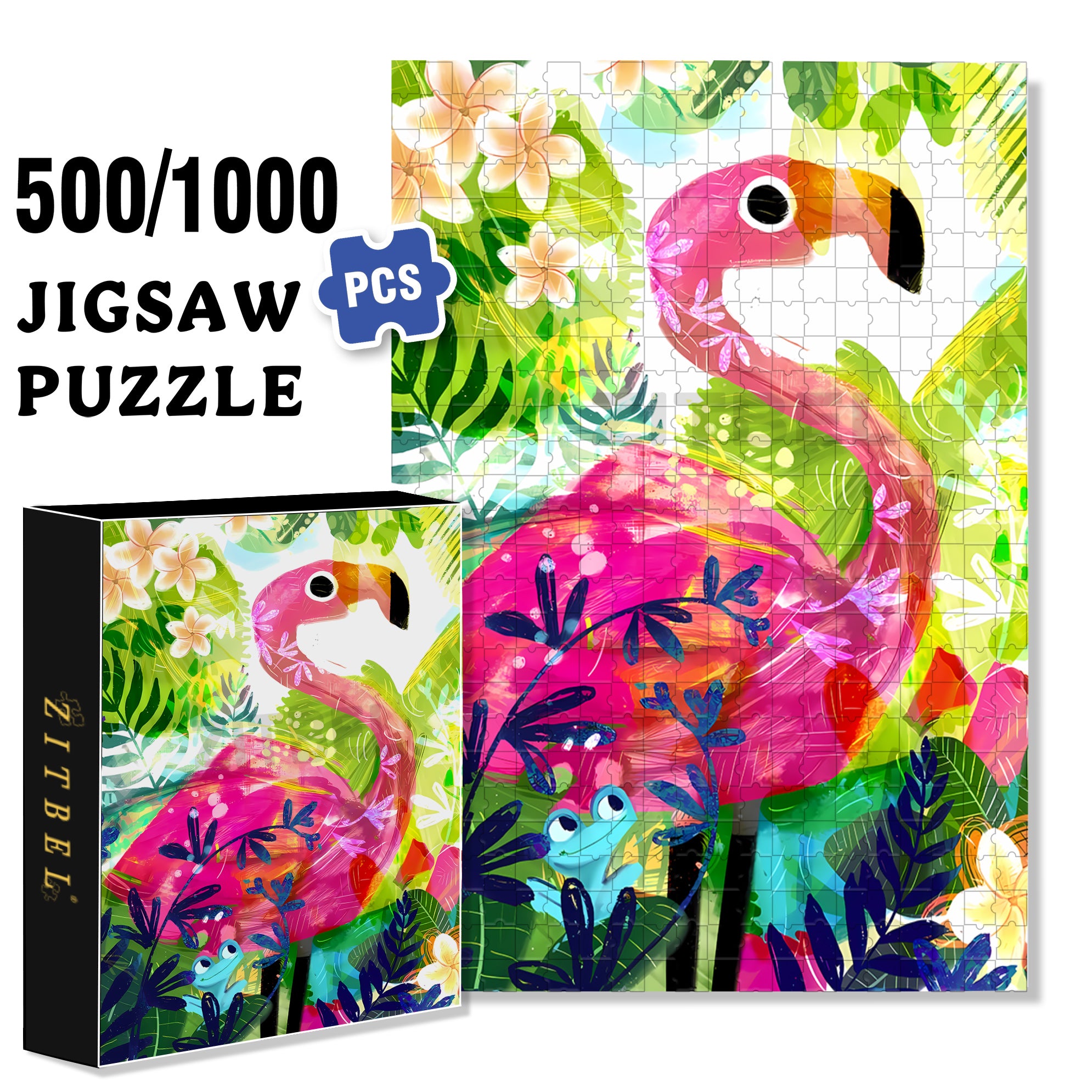 Be A Friend 500pcs/1000pcs Jigsaw Puzzle, Scratch-Resistant, Interactive Family Game & Brain-Boosting DIY Decor, Perfect for Halloween, Christmas & New Year Gifts, Family Puzzle Game