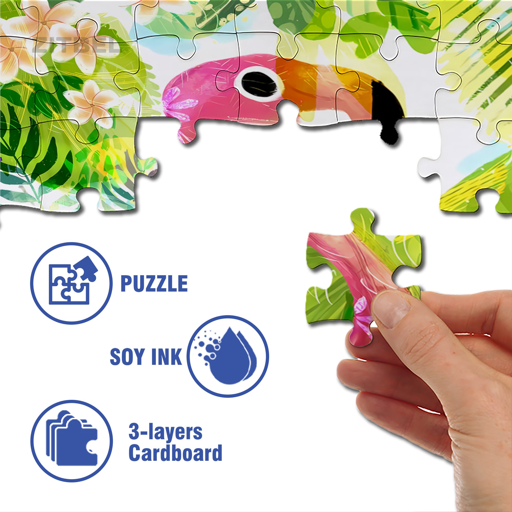 Be A Friend 500pcs/1000pcs Jigsaw Puzzle, Scratch-Resistant, Interactive Family Game & Brain-Boosting DIY Decor, Perfect for Halloween, Christmas & New Year Gifts, Family Puzzle Game