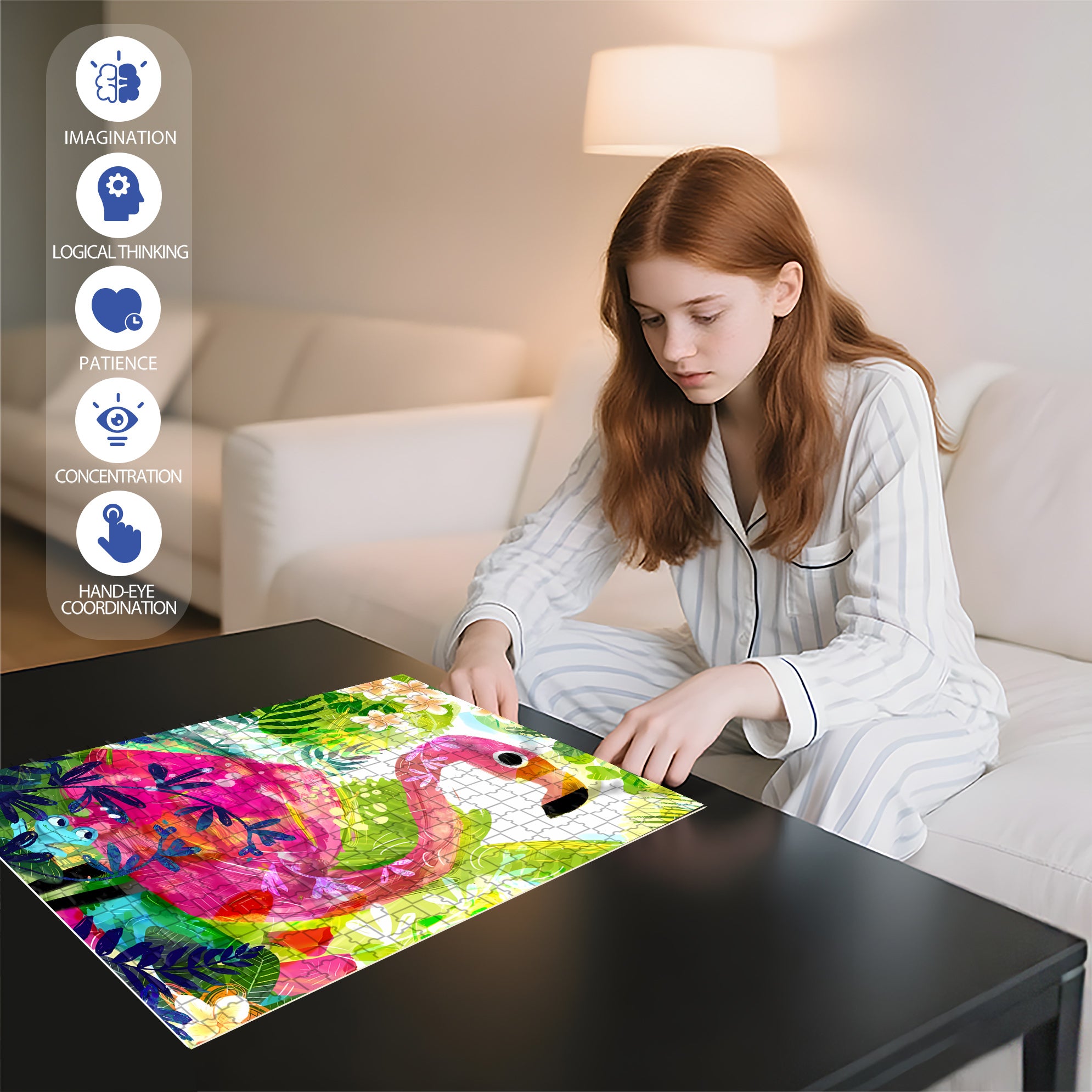 Be A Friend 500pcs/1000pcs Jigsaw Puzzle, Scratch-Resistant, Interactive Family Game & Brain-Boosting DIY Decor, Perfect for Halloween, Christmas & New Year Gifts, Family Puzzle Game
