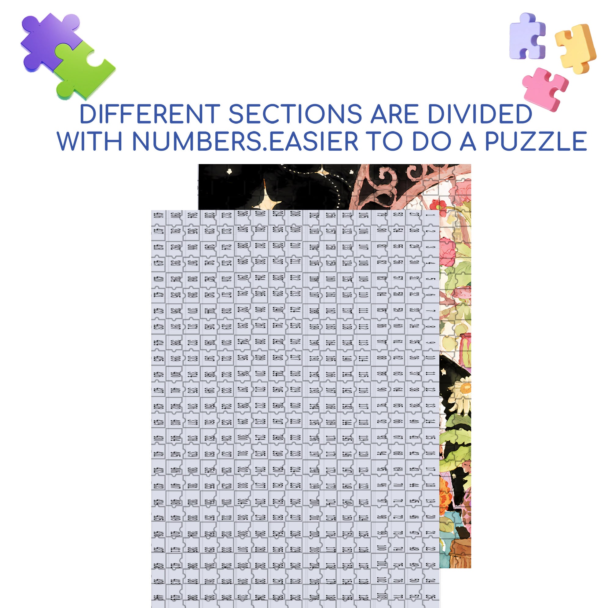 Beautiful Princess 500pcs/1000pcs Jigsaw Puzzle, Scratch-Resistant, Interactive Family Game & Brain-Boosting DIY Decor, Perfect for Halloween, Christmas & New Year Gifts, Family Puzzle Game