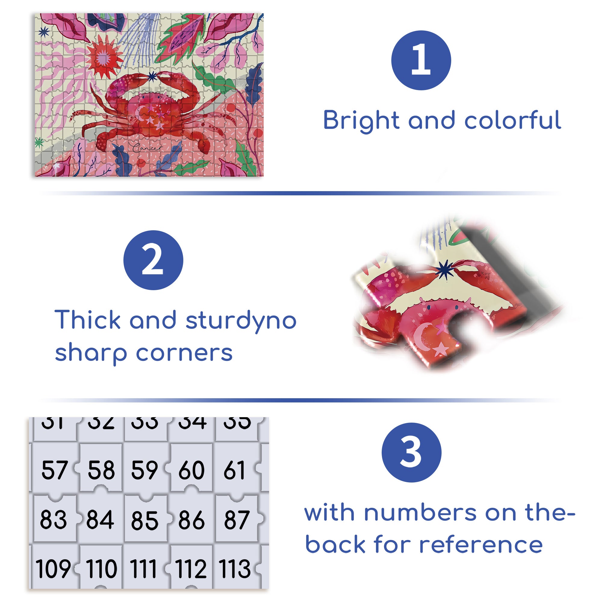 Cancer 500pcs/1000pcs Jigsaw Puzzle, Scratch-Resistant, Interactive Family Game & Brain-Boosting DIY Decor, Perfect for Halloween, Christmas & New Year Gifts, Family Puzzle Game