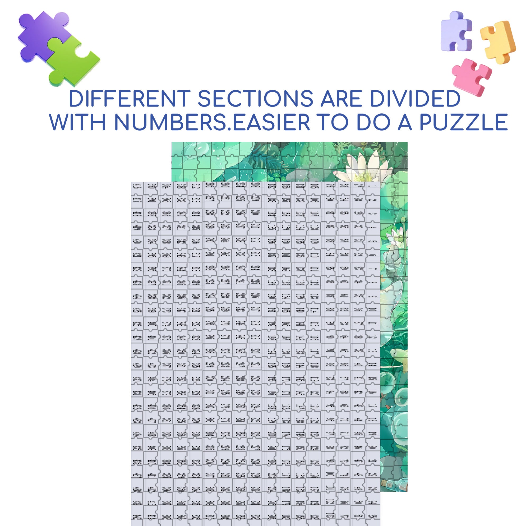 Carp Adventure 500pcs/1000pcs Jigsaw Puzzle, Scratch-Resistant, Interactive Family Game & Brain-Boosting DIY Decor, Perfect for Halloween, Christmas & New Year Gifts, Family Puzzle Game