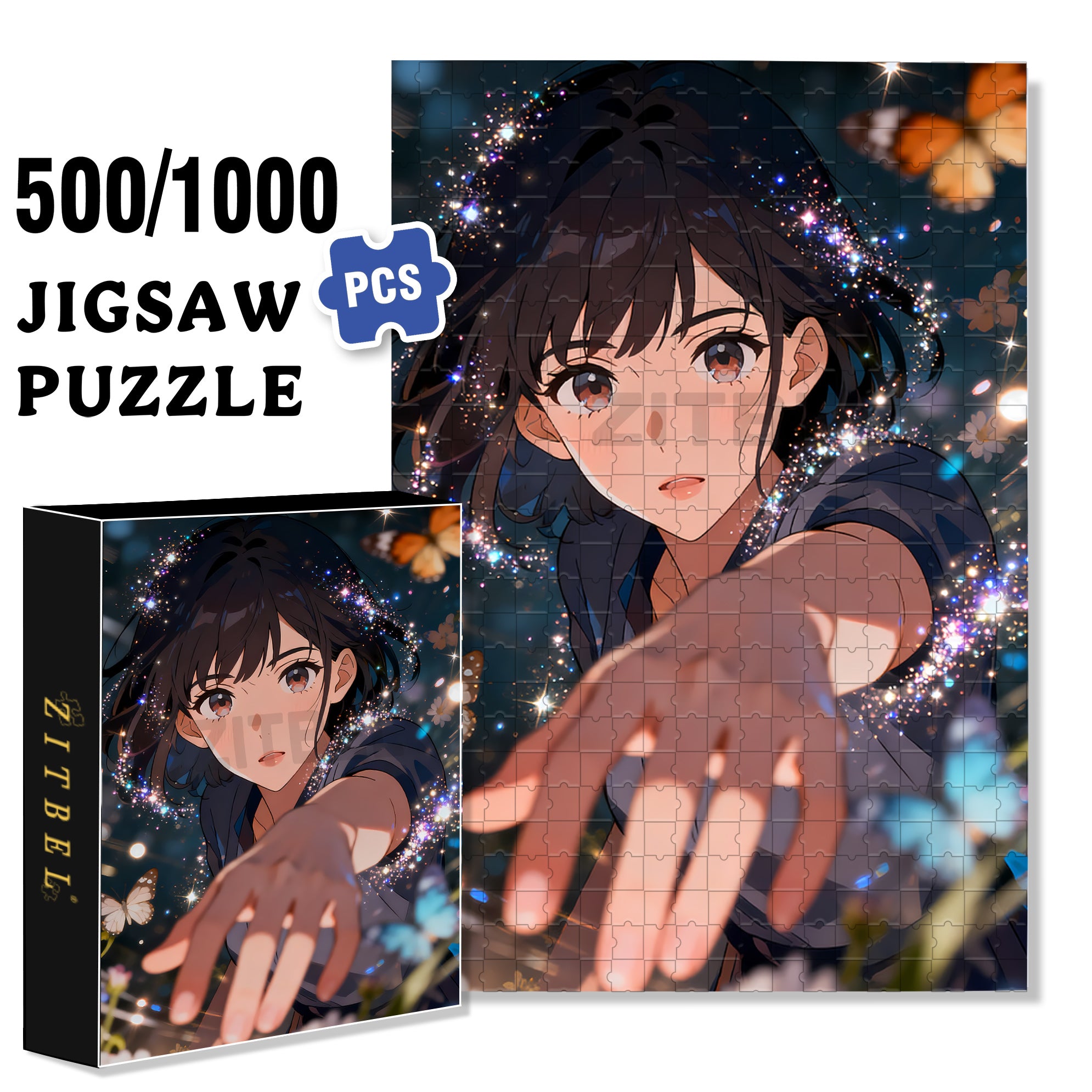 Come Over Here 500pcs/1000pcs Jigsaw Puzzle, Scratch-Resistant, Interactive Family Game & Brain-Boosting DIY Decor, Perfect for Halloween, Christmas & New Year Gifts, Family Puzzle Game