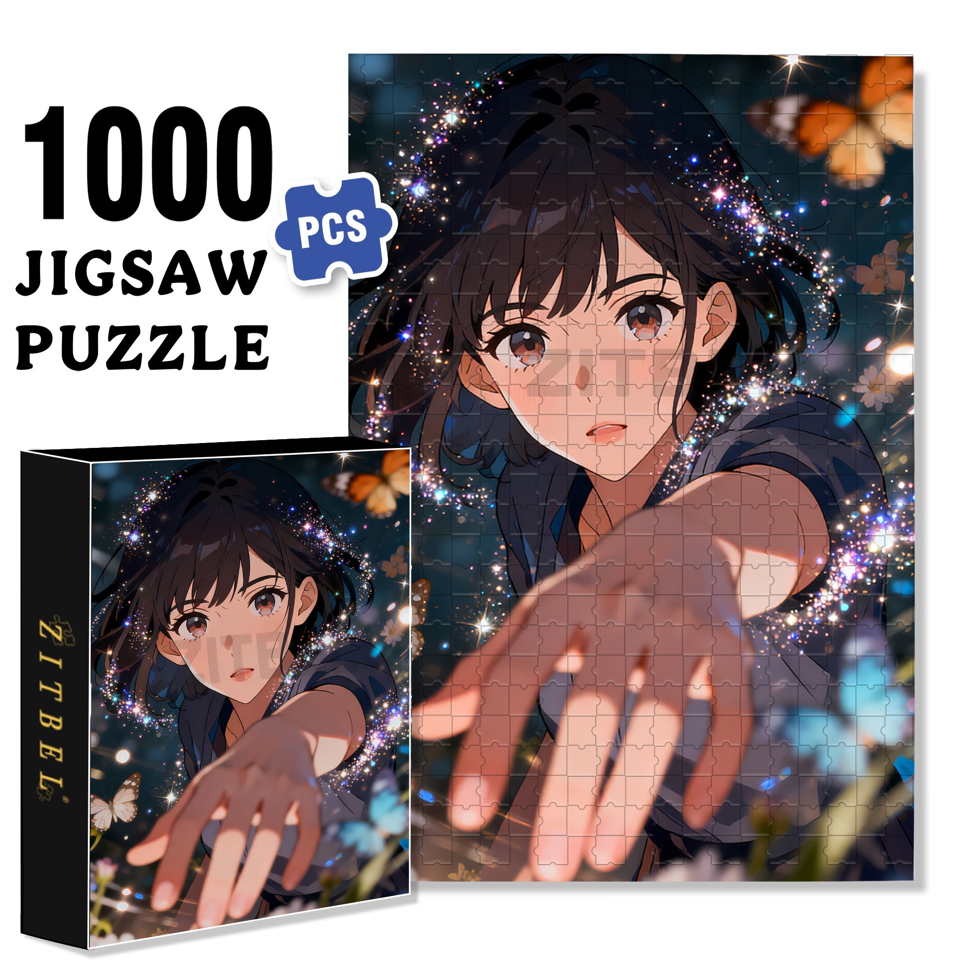 Come Over Here 500pcs/1000pcs Jigsaw Puzzle, Scratch-Resistant, Interactive Family Game & Brain-Boosting DIY Decor, Perfect for Halloween, Christmas & New Year Gifts, Family Puzzle Game