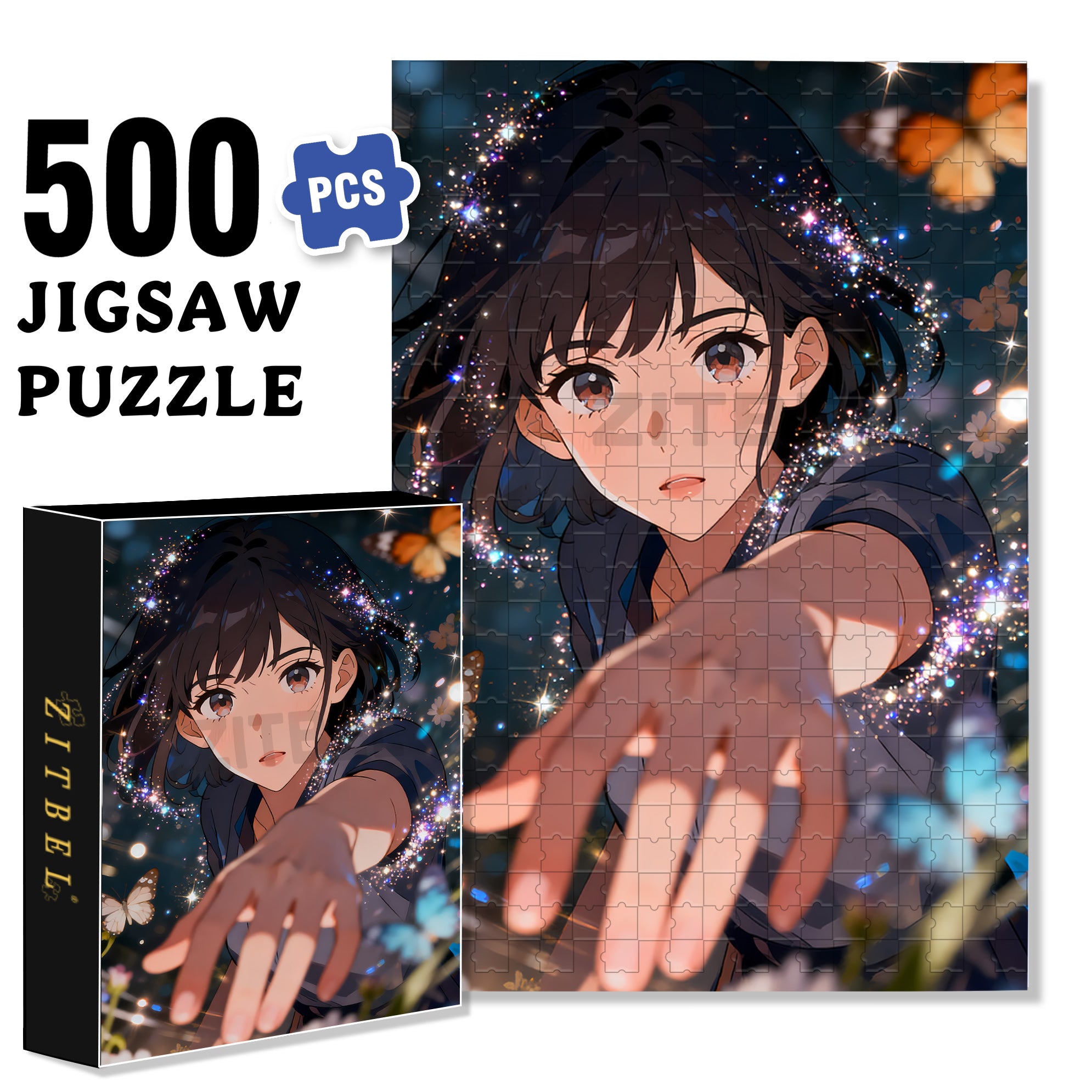 Come Over Here 500pcs/1000pcs Jigsaw Puzzle, Scratch-Resistant, Interactive Family Game & Brain-Boosting DIY Decor, Perfect for Halloween, Christmas & New Year Gifts, Family Puzzle Game