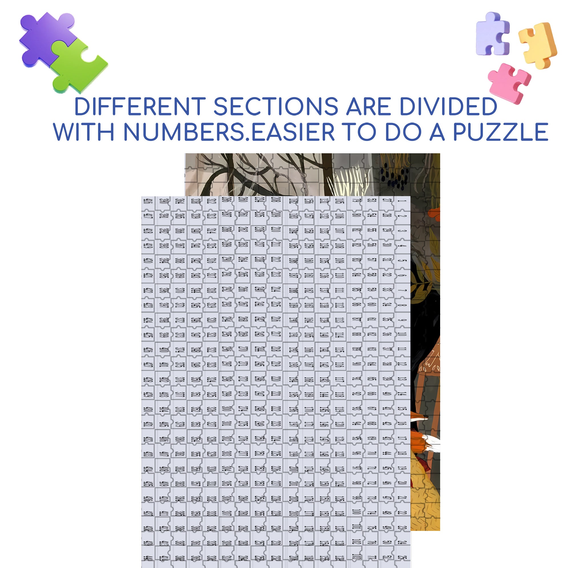 Crocheting 500pcs/1000pcs Jigsaw Puzzle, Scratch-Resistant, Interactive Family Game & Brain-Boosting DIY Decor, Perfect for Halloween, Christmas & New Year Gifts, Family Puzzle Game
