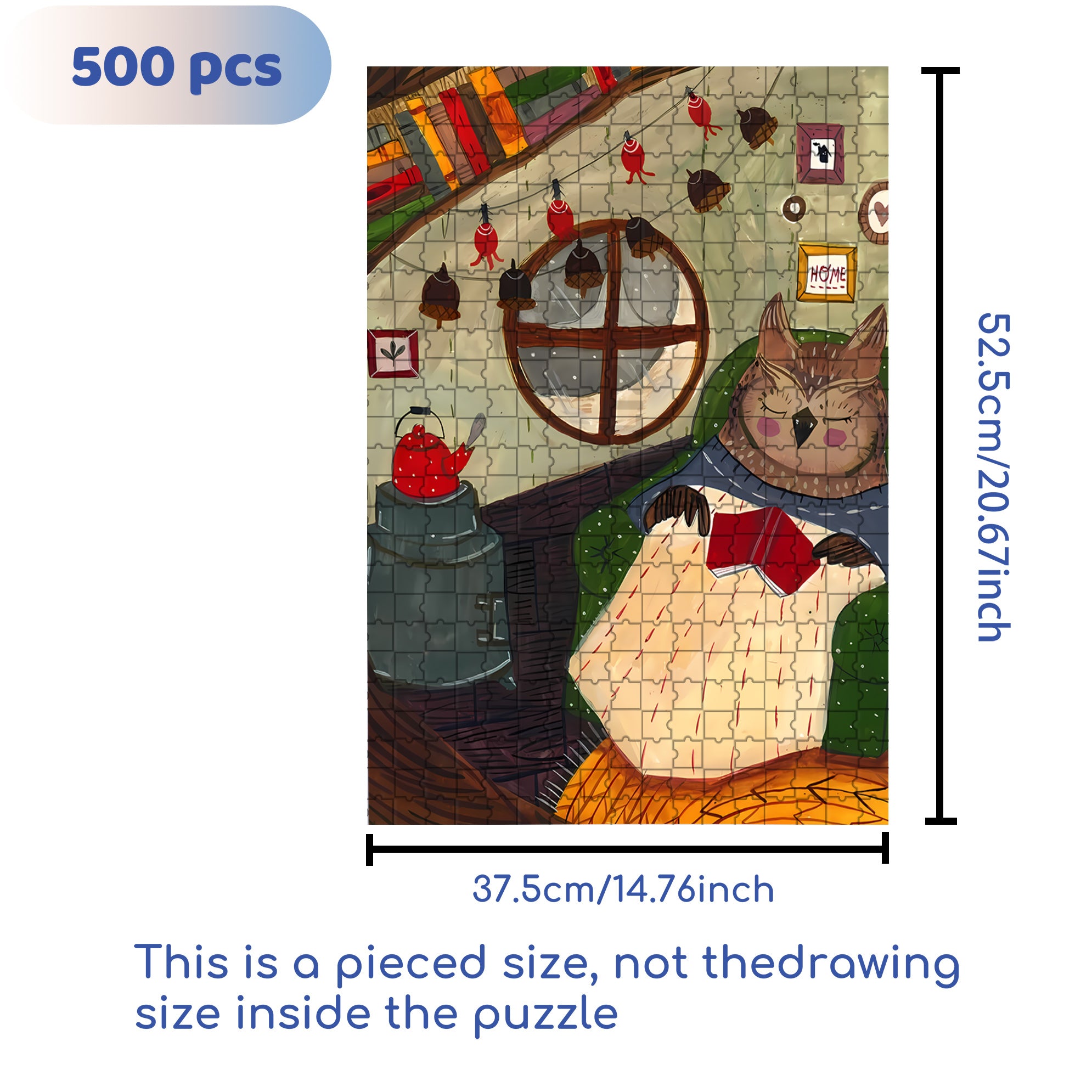 Doze 500pcs/1000pcs Jigsaw Puzzle, Scratch-Resistant, Interactive Family Game & Brain-Boosting DIY Decor, Perfect for Halloween, Christmas & New Year Gifts, Family Puzzle Game