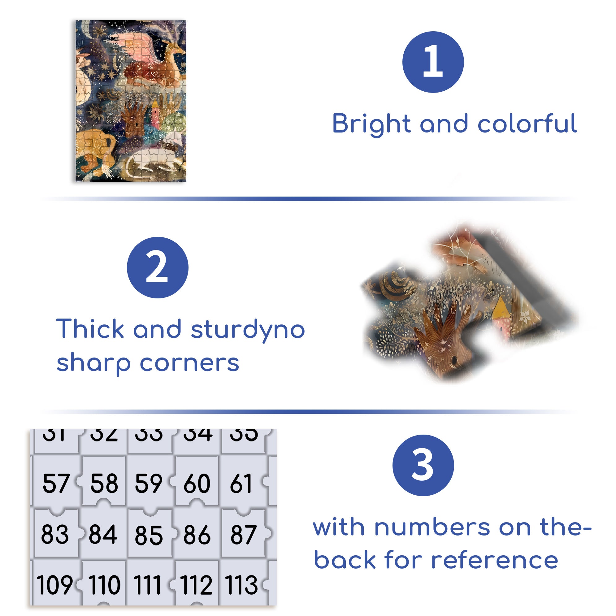 Flying Deer 500pcs/1000pcs Jigsaw Puzzle, Scratch-Resistant, Interactive Family Game & Brain-Boosting DIY Decor, Perfect for Halloween, Christmas & New Year Gifts, Family Puzzle Game
