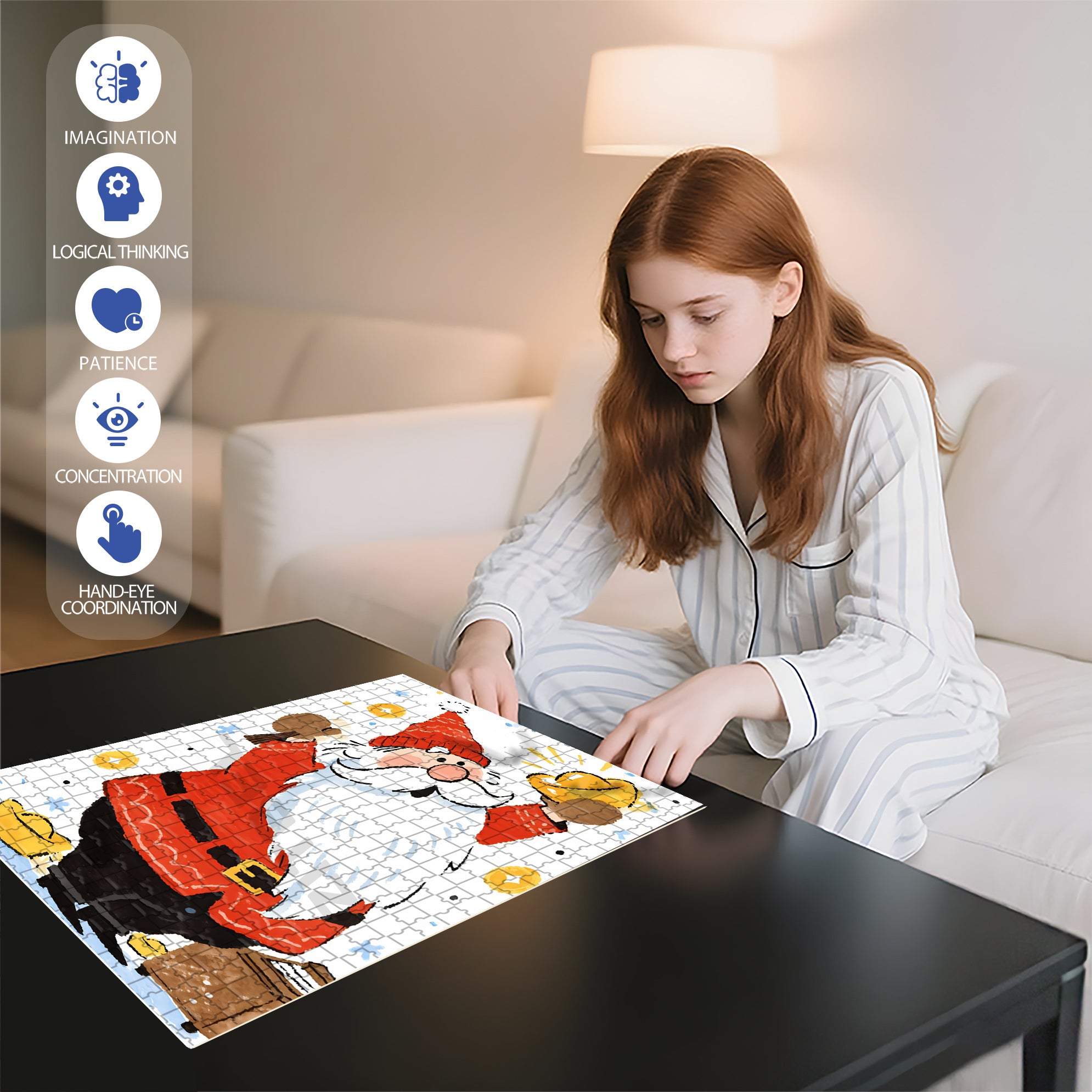 Gold Ingot 500pcs/1000pcs Jigsaw Puzzle, Scratch-Resistant, Interactive Family Game & Brain-Boosting DIY Decor, Perfect for Halloween, Christmas & New Year Gifts, Family Puzzle Game