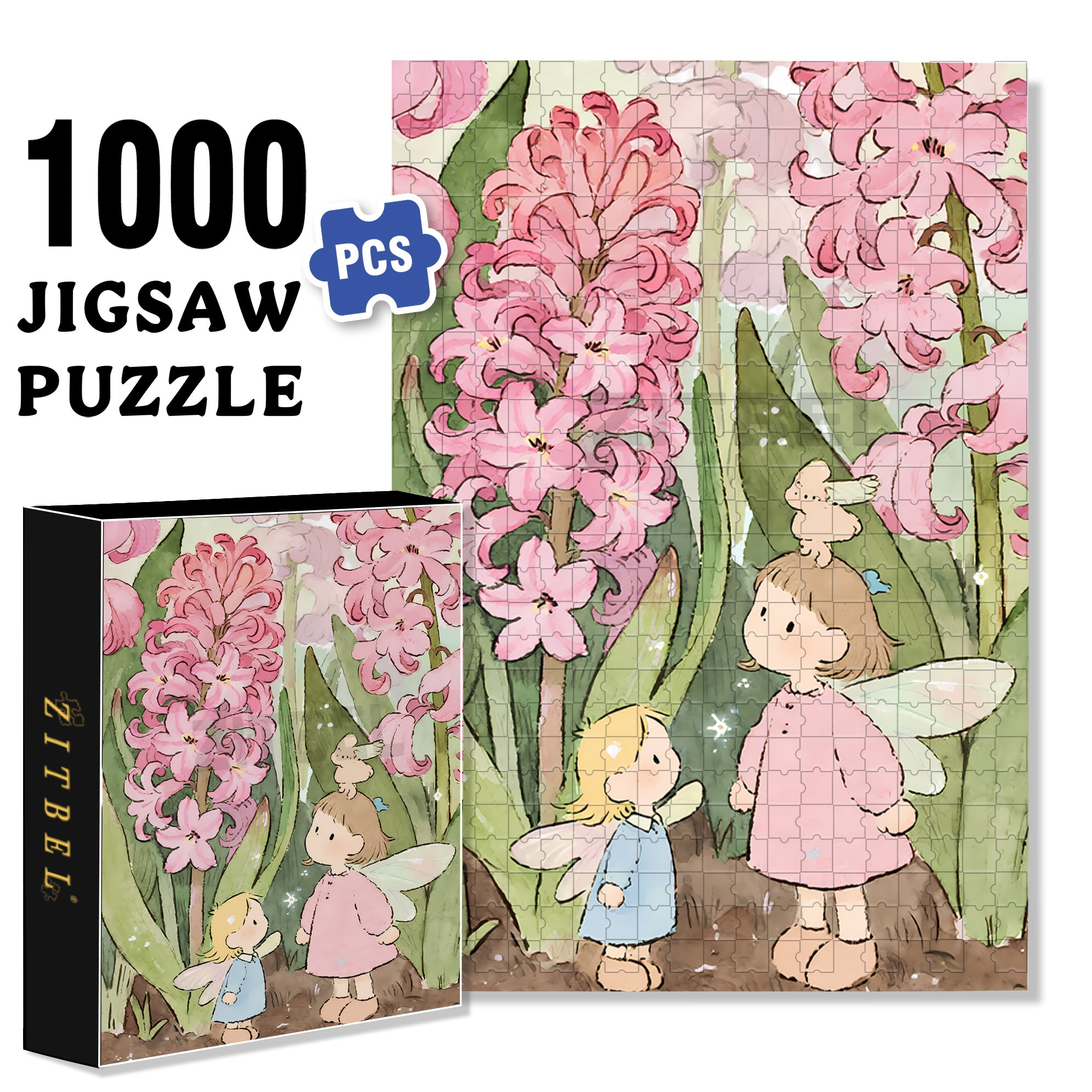 Hyacinth 500pcs/1000pcs Jigsaw Puzzle, Scratch-Resistant, Interactive Family Game & Brain-Boosting DIY Decor, Perfect for Halloween, Christmas & New Year Gifts, Family Puzzle Game