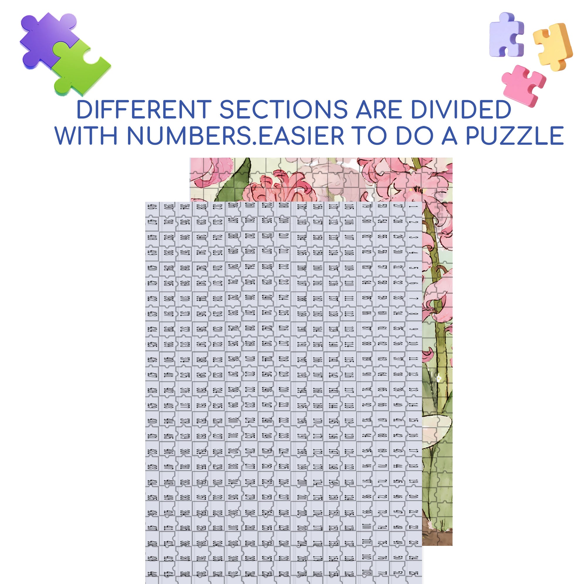 Hyacinth 500pcs/1000pcs Jigsaw Puzzle, Scratch-Resistant, Interactive Family Game & Brain-Boosting DIY Decor, Perfect for Halloween, Christmas & New Year Gifts, Family Puzzle Game