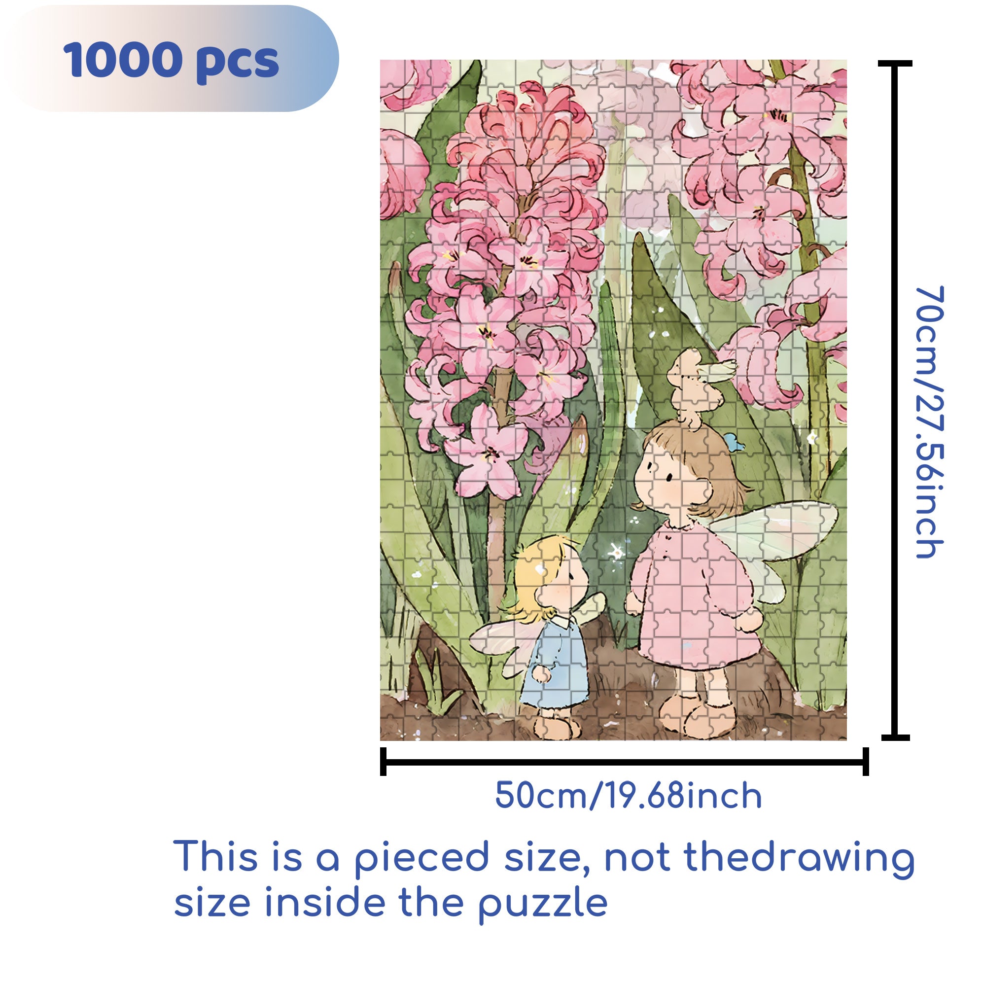 Hyacinth 500pcs/1000pcs Jigsaw Puzzle, Scratch-Resistant, Interactive Family Game & Brain-Boosting DIY Decor, Perfect for Halloween, Christmas & New Year Gifts, Family Puzzle Game