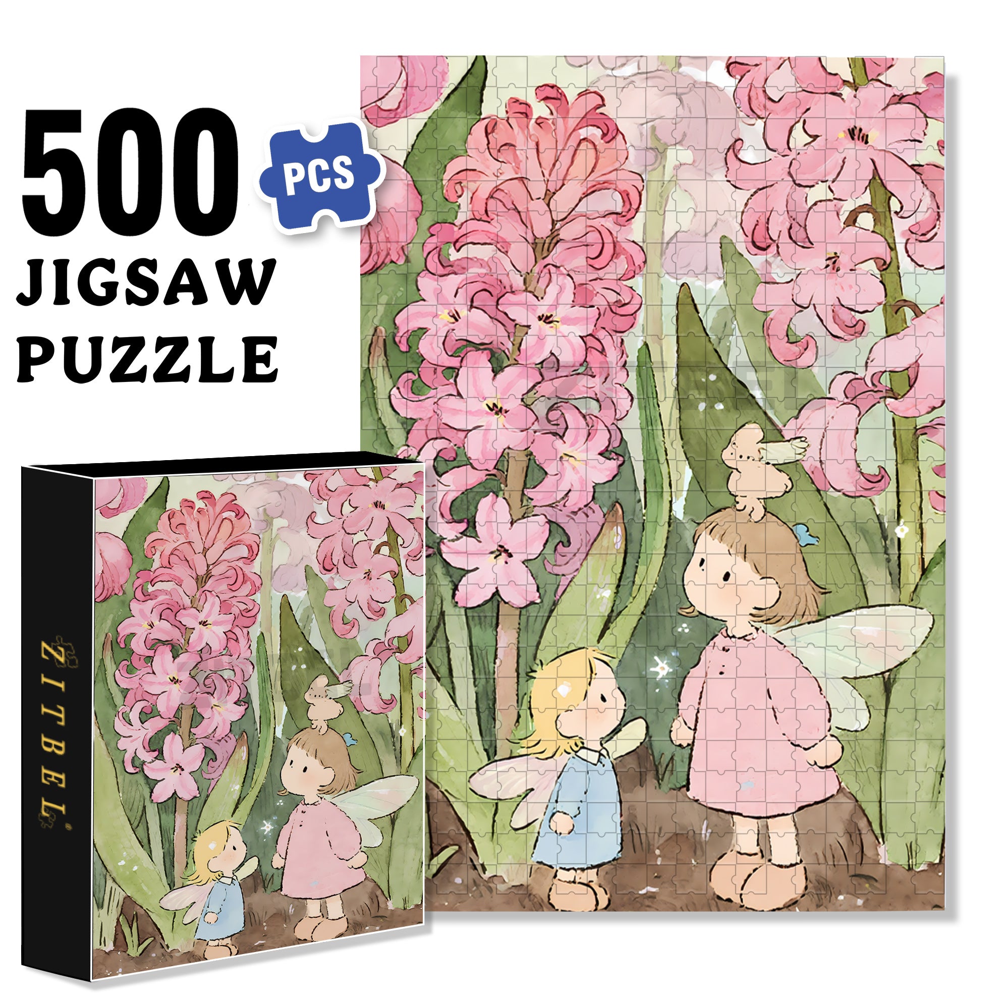 Hyacinth 500pcs/1000pcs Jigsaw Puzzle, Scratch-Resistant, Interactive Family Game & Brain-Boosting DIY Decor, Perfect for Halloween, Christmas & New Year Gifts, Family Puzzle Game