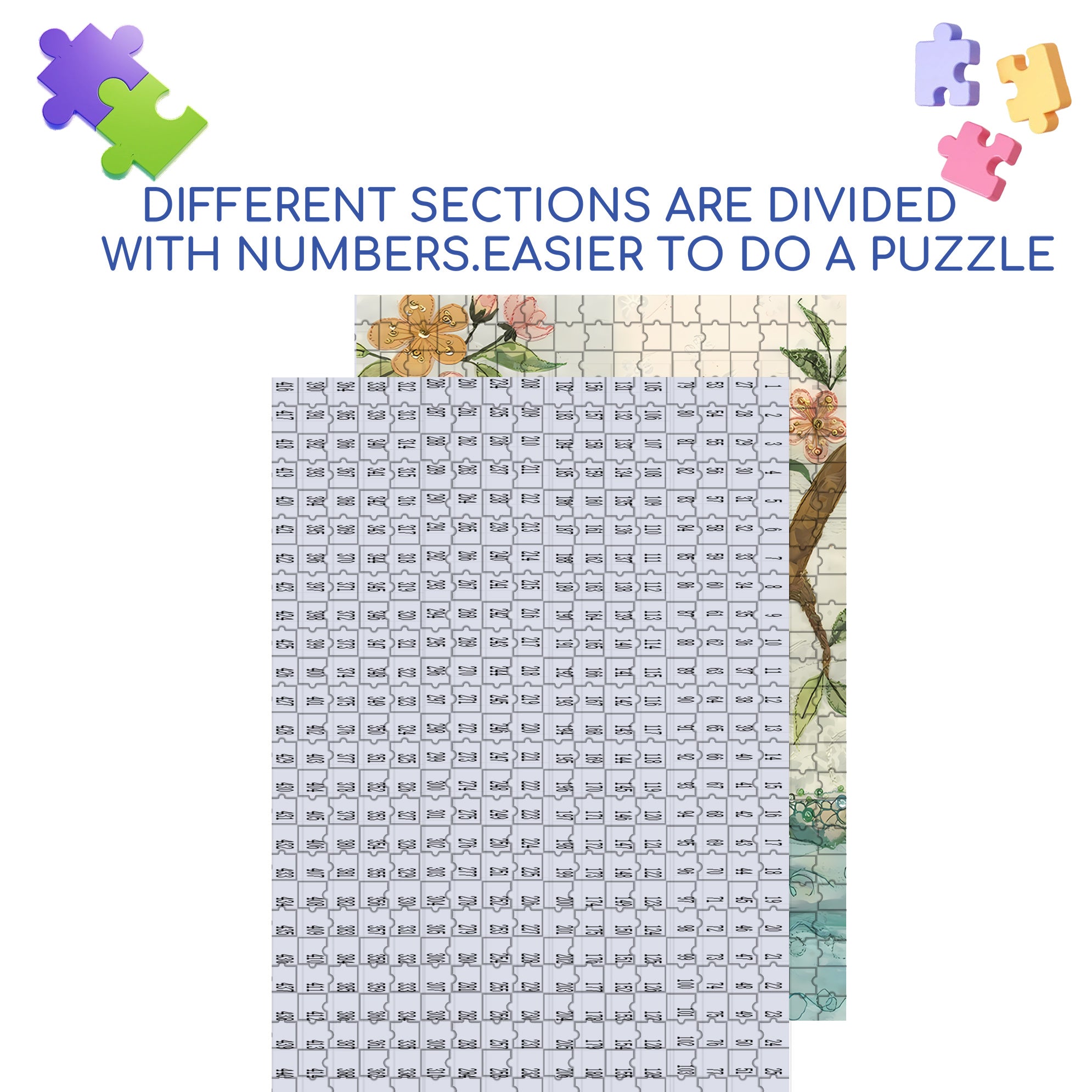 Jeweled Kingfisher 500pcs/1000pcs Jigsaw Puzzle, Scratch-Resistant, Interactive Family Game & Brain-Boosting DIY Decor, Perfect for Halloween, Christmas & New Year Gifts, Family Puzzle Game