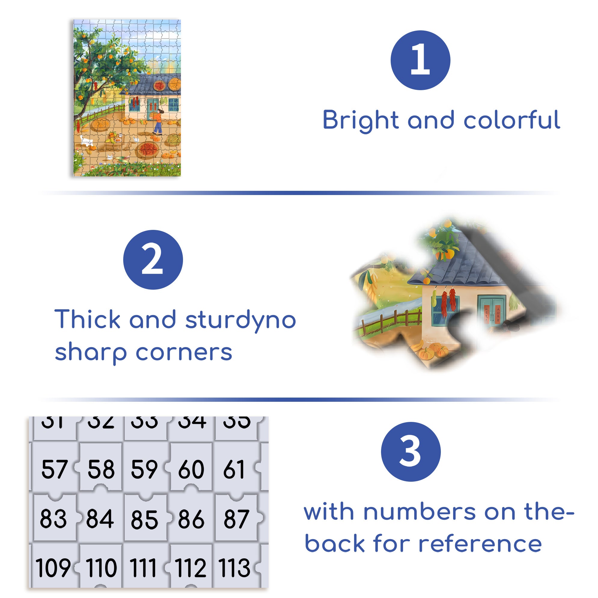 King's Weather 500pcs/1000pcs Jigsaw Puzzle, Scratch-Resistant, Interactive Family Game & Brain-Boosting DIY Decor, Perfect for Halloween, Christmas & New Year Gifts, Family Puzzle Game