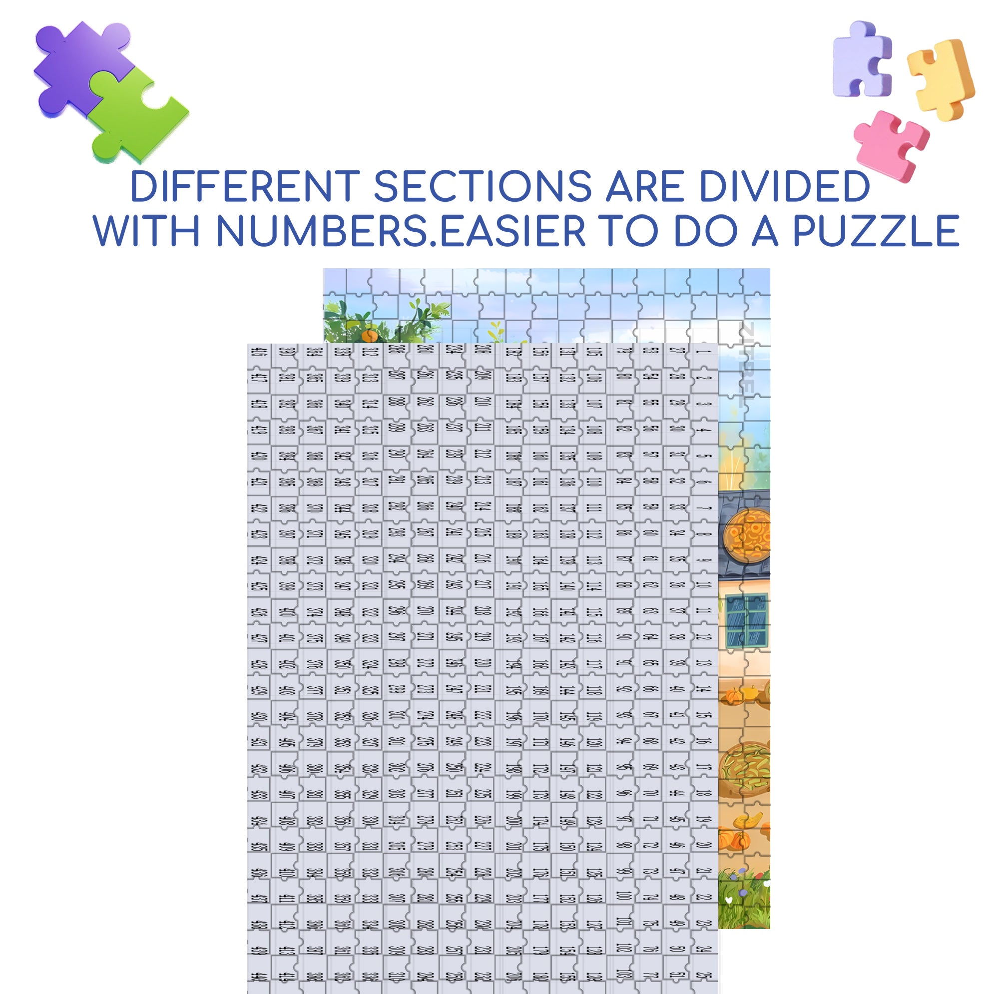 King's Weather 500pcs/1000pcs Jigsaw Puzzle, Scratch-Resistant, Interactive Family Game & Brain-Boosting DIY Decor, Perfect for Halloween, Christmas & New Year Gifts, Family Puzzle Game