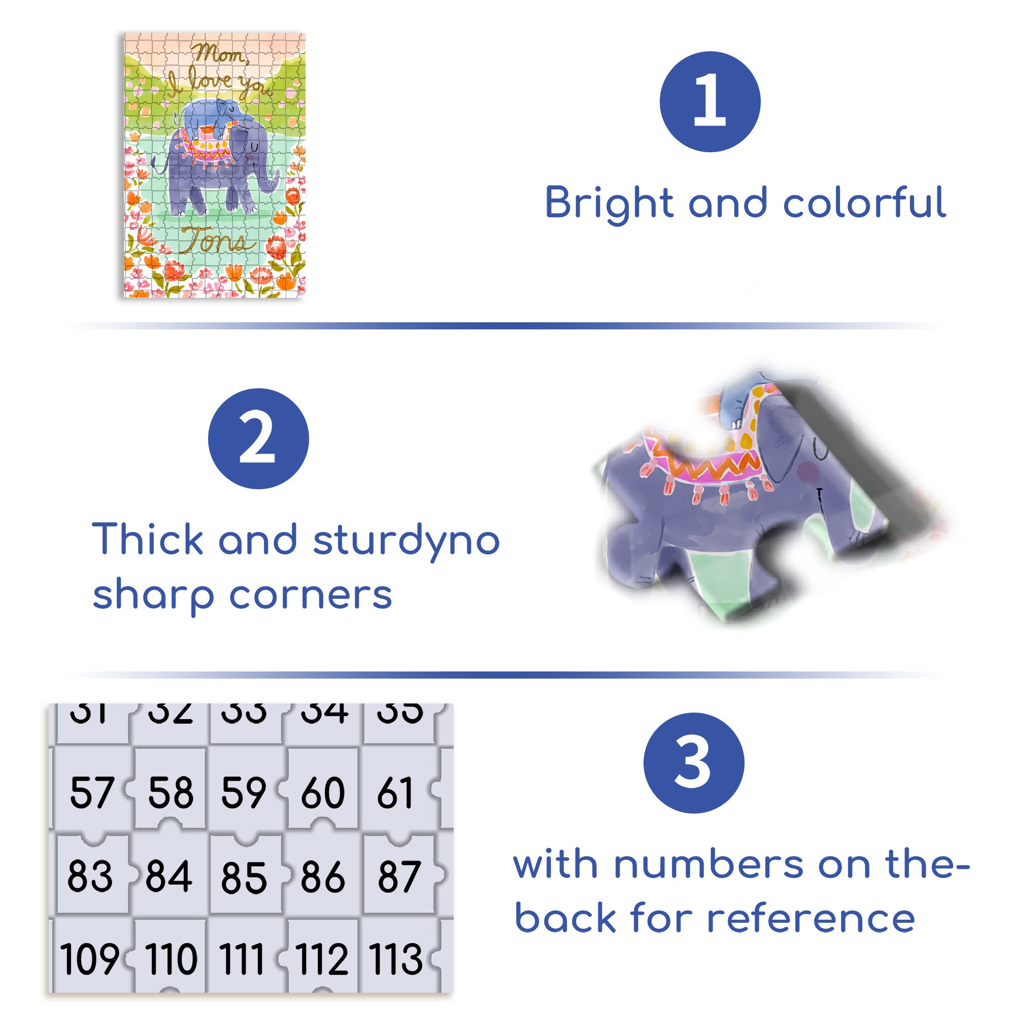 Love Mom 500pcs/1000pcs Jigsaw Puzzle, Scratch-Resistant, Interactive Family Game & Brain-Boosting DIY Decor, Perfect for Halloween, Christmas & New Year Gifts, Family Puzzle Game
