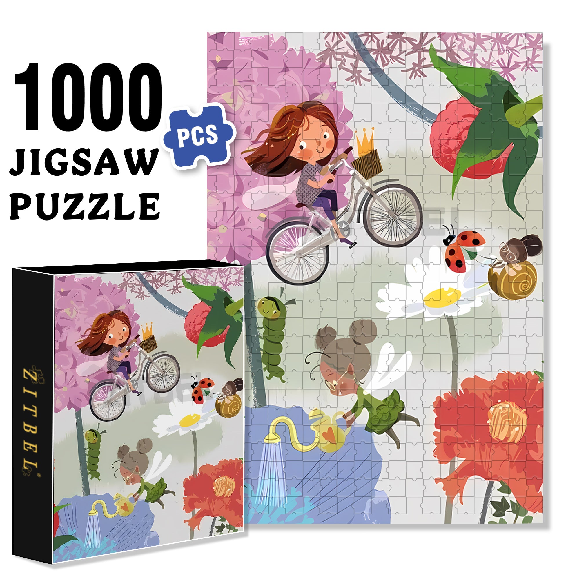 Margaret's Fantasy 500pcs/1000pcs Jigsaw Puzzle, Scratch-Resistant, Interactive Family Game & Brain-Boosting DIY Decor, Perfect for Halloween, Christmas & New Year Gifts, Family Puzzle Game