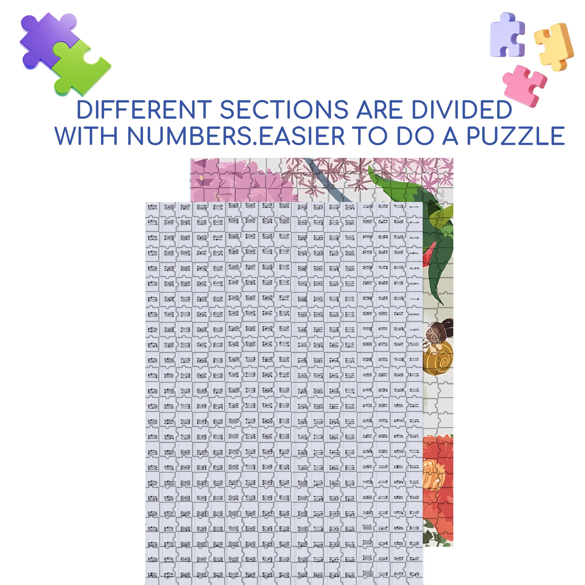 Margaret's Fantasy 500pcs/1000pcs Jigsaw Puzzle, Scratch-Resistant, Interactive Family Game & Brain-Boosting DIY Decor, Perfect for Halloween, Christmas & New Year Gifts, Family Puzzle Game