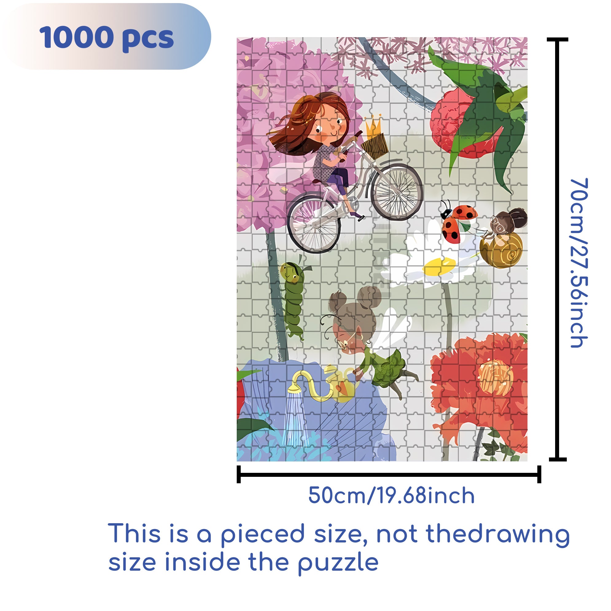 Margaret's Fantasy 500pcs/1000pcs Jigsaw Puzzle, Scratch-Resistant, Interactive Family Game & Brain-Boosting DIY Decor, Perfect for Halloween, Christmas & New Year Gifts, Family Puzzle Game