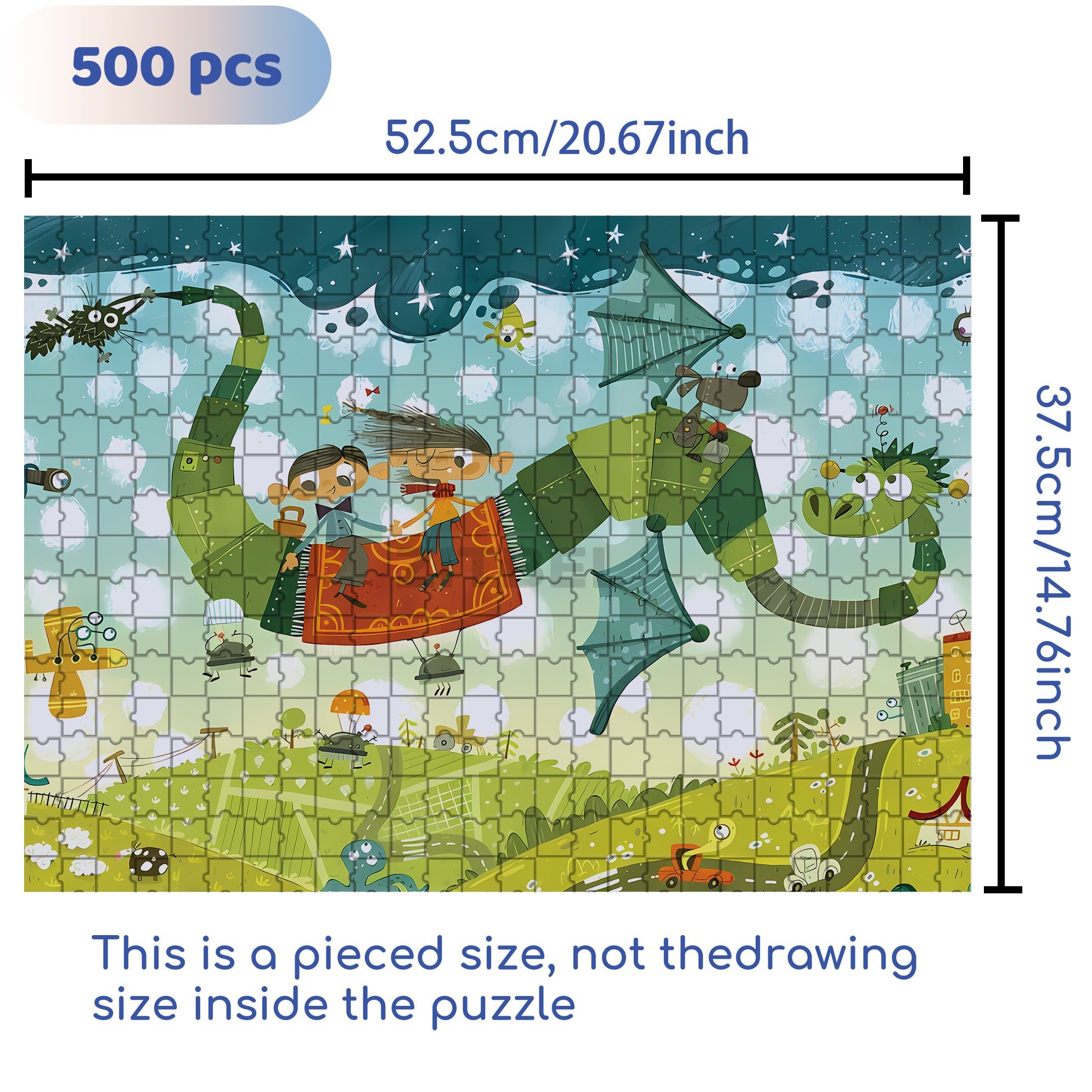Ordinary Day 500pcs/1000pcs Jigsaw Puzzle, Scratch-Resistant, Interactive Family Game & Brain-Boosting DIY Decor, Perfect for Halloween, Christmas & New Year Gifts, Family Puzzle Game