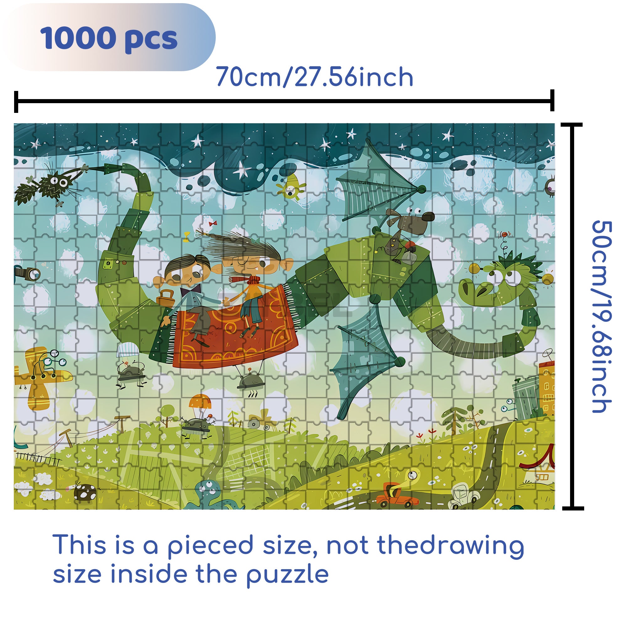 Ordinary Day 500pcs/1000pcs Jigsaw Puzzle, Scratch-Resistant, Interactive Family Game & Brain-Boosting DIY Decor, Perfect for Halloween, Christmas & New Year Gifts, Family Puzzle Game