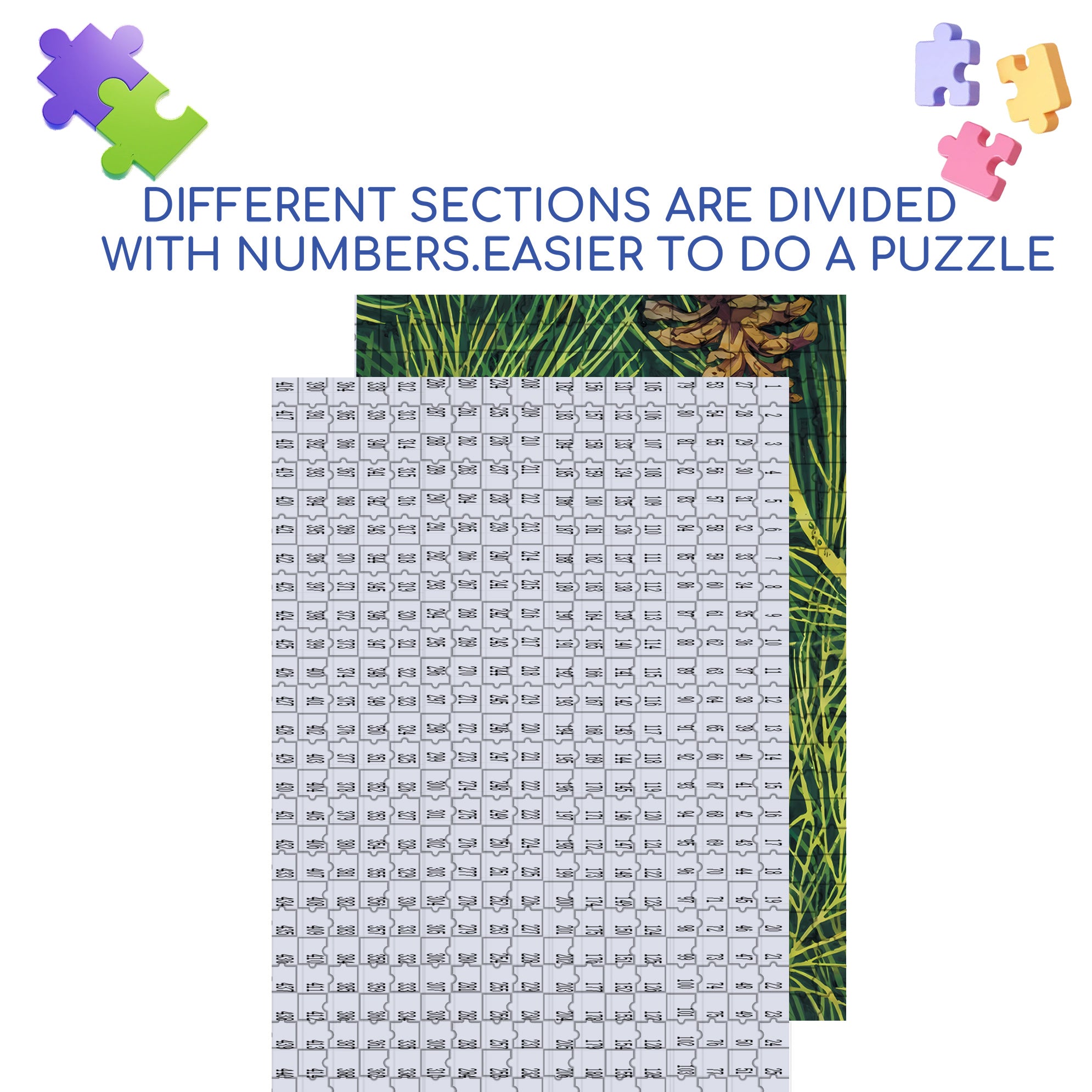 Pine Cone Elf 500pcs/1000pcs Jigsaw Puzzle, Scratch-Resistant, Interactive Family Game & Brain-Boosting DIY Decor, Perfect for Halloween, Christmas & New Year Gifts, Family Puzzle Game