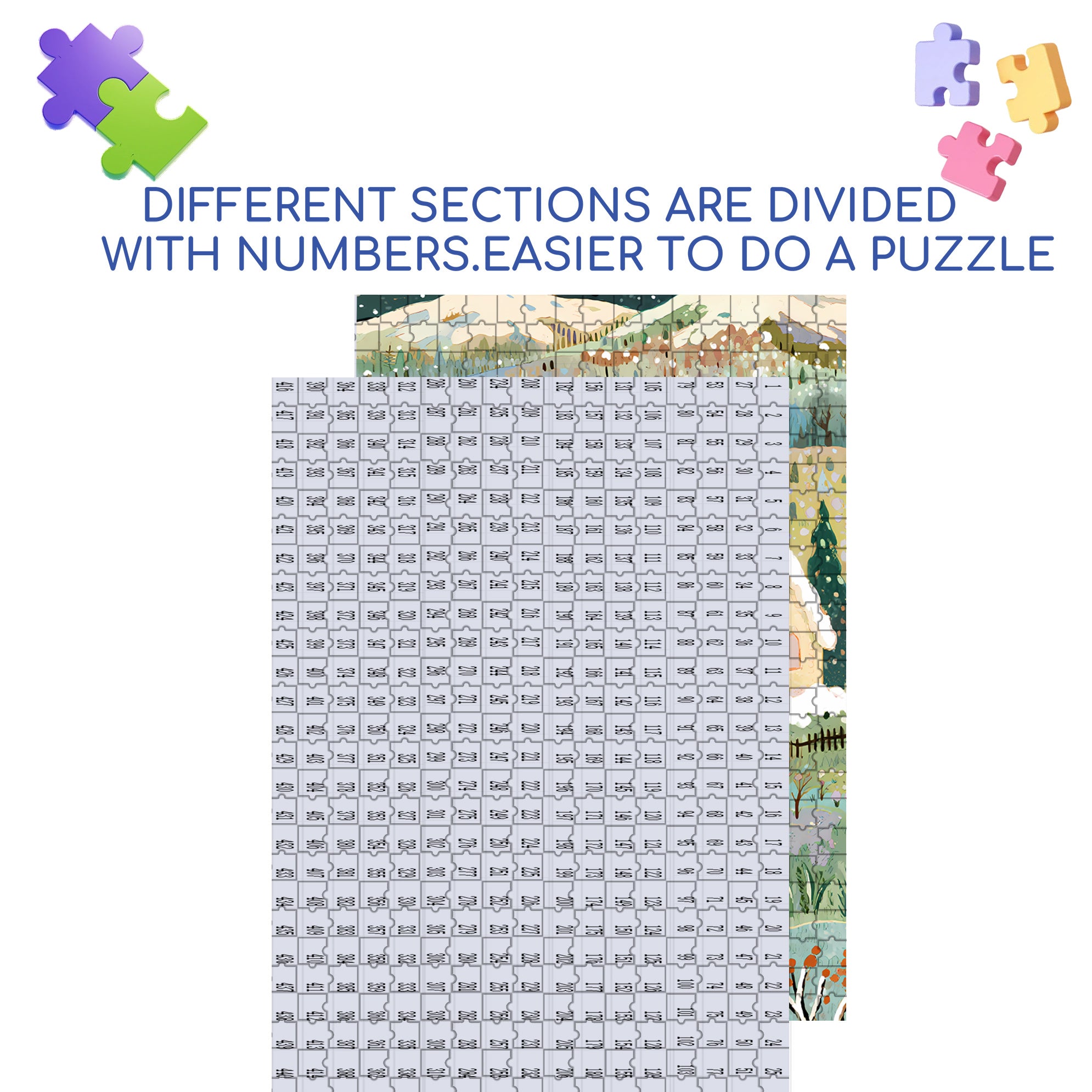 Smoke From Kitchen Chimneys 500pcs/1000pcs Jigsaw Puzzle, Scratch-Resistant, Interactive Family Game & Brain-Boosting DIY Decor, Perfect for Halloween, Christmas & New Year Gifts, Family Puzzle Game