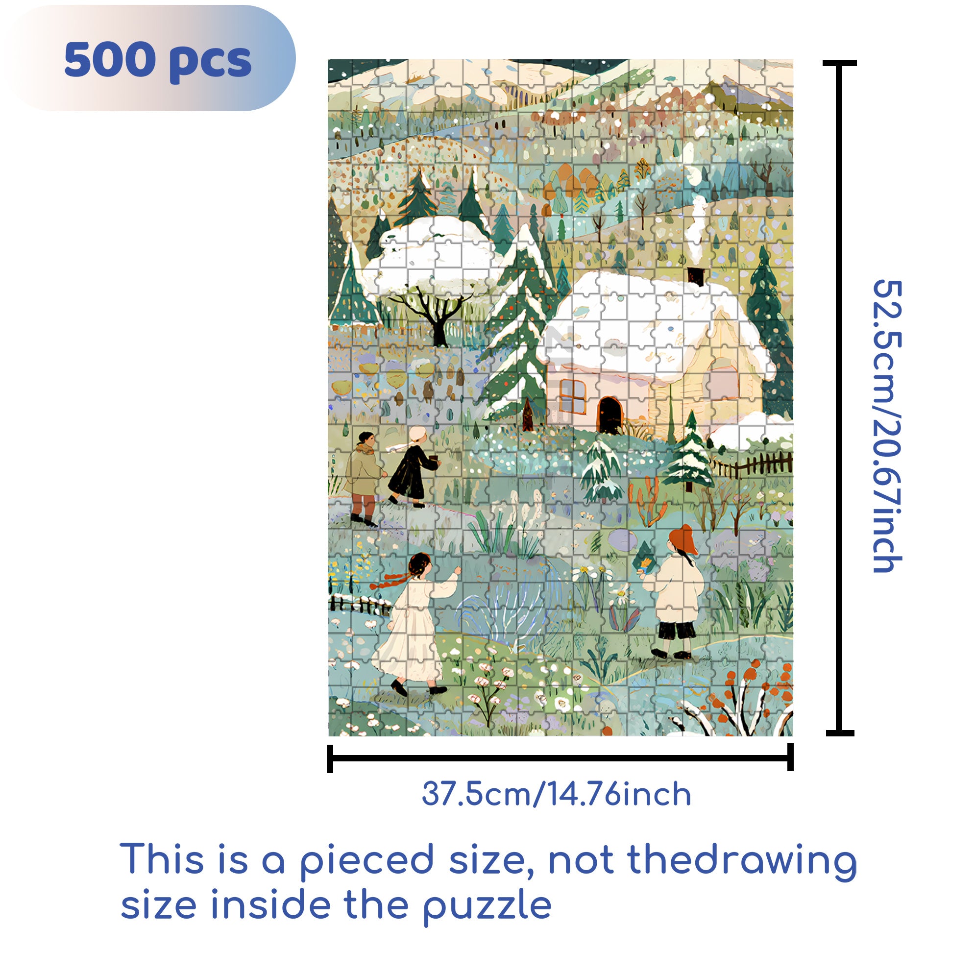 Smoke From Kitchen Chimneys 500pcs/1000pcs Jigsaw Puzzle, Scratch-Resistant, Interactive Family Game & Brain-Boosting DIY Decor, Perfect for Halloween, Christmas & New Year Gifts, Family Puzzle Game