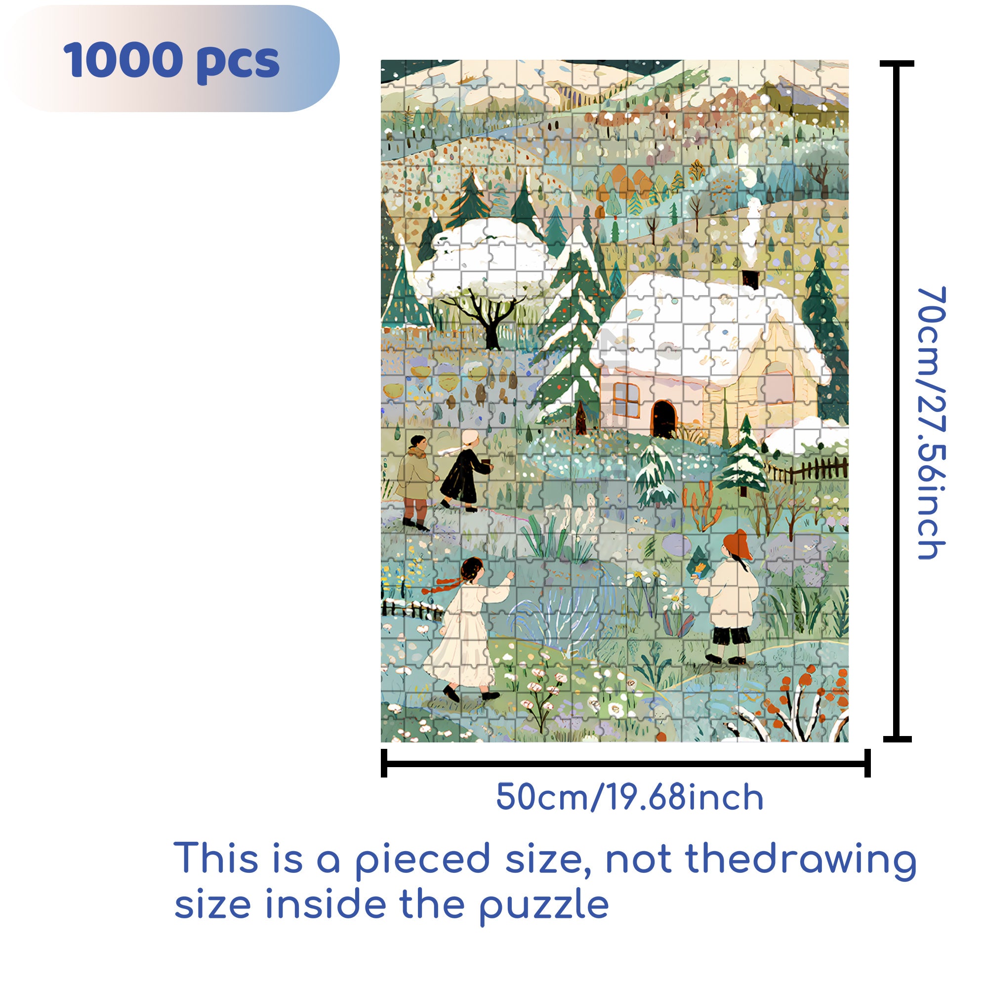 Smoke From Kitchen Chimneys 500pcs/1000pcs Jigsaw Puzzle, Scratch-Resistant, Interactive Family Game & Brain-Boosting DIY Decor, Perfect for Halloween, Christmas & New Year Gifts, Family Puzzle Game