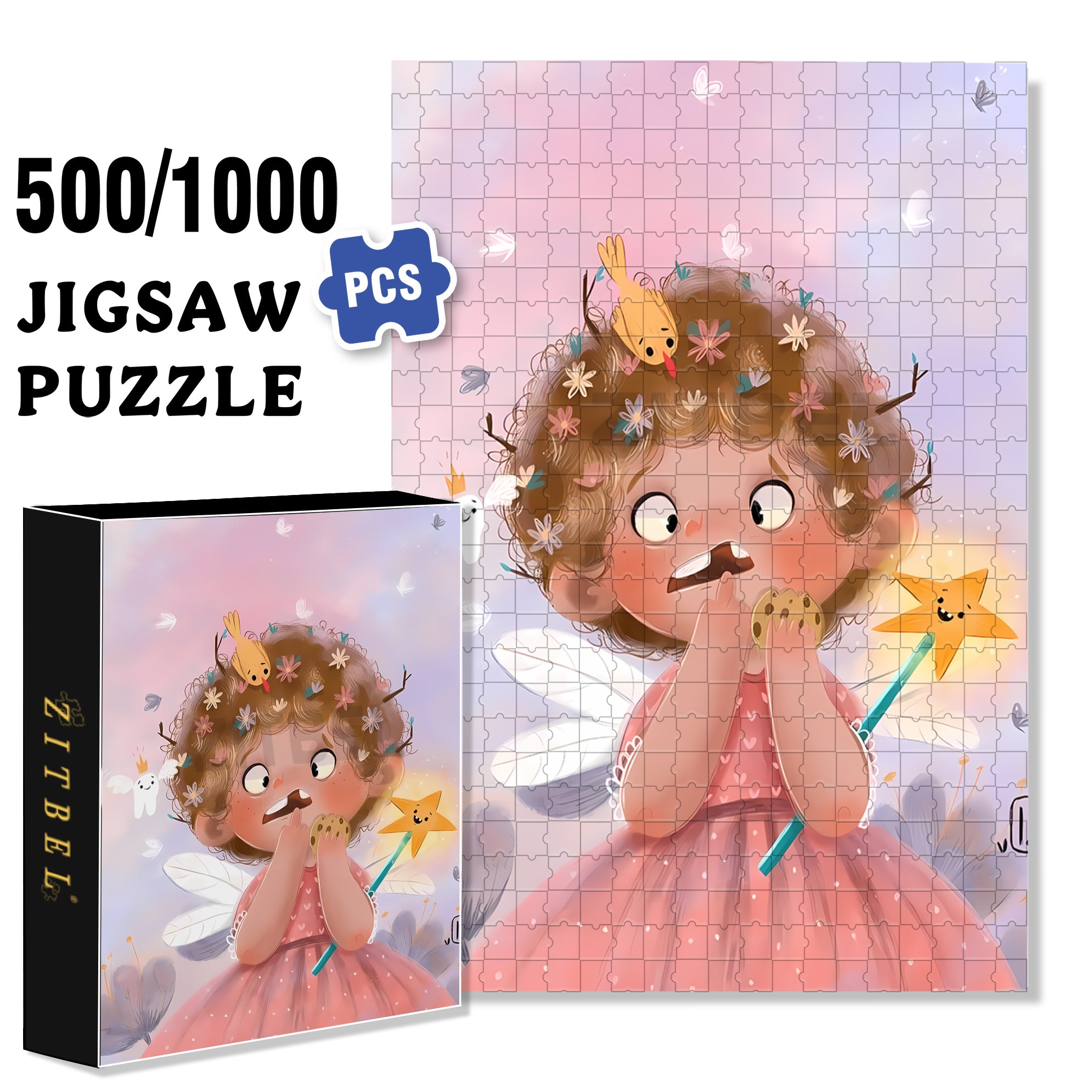 Teeth Fell Out 500pcs/1000pcs Jigsaw Puzzle, Scratch-Resistant, Interactive Family Game & Brain-Boosting DIY Decor, Perfect for Halloween, Christmas & New Year Gifts, Family Puzzle Game