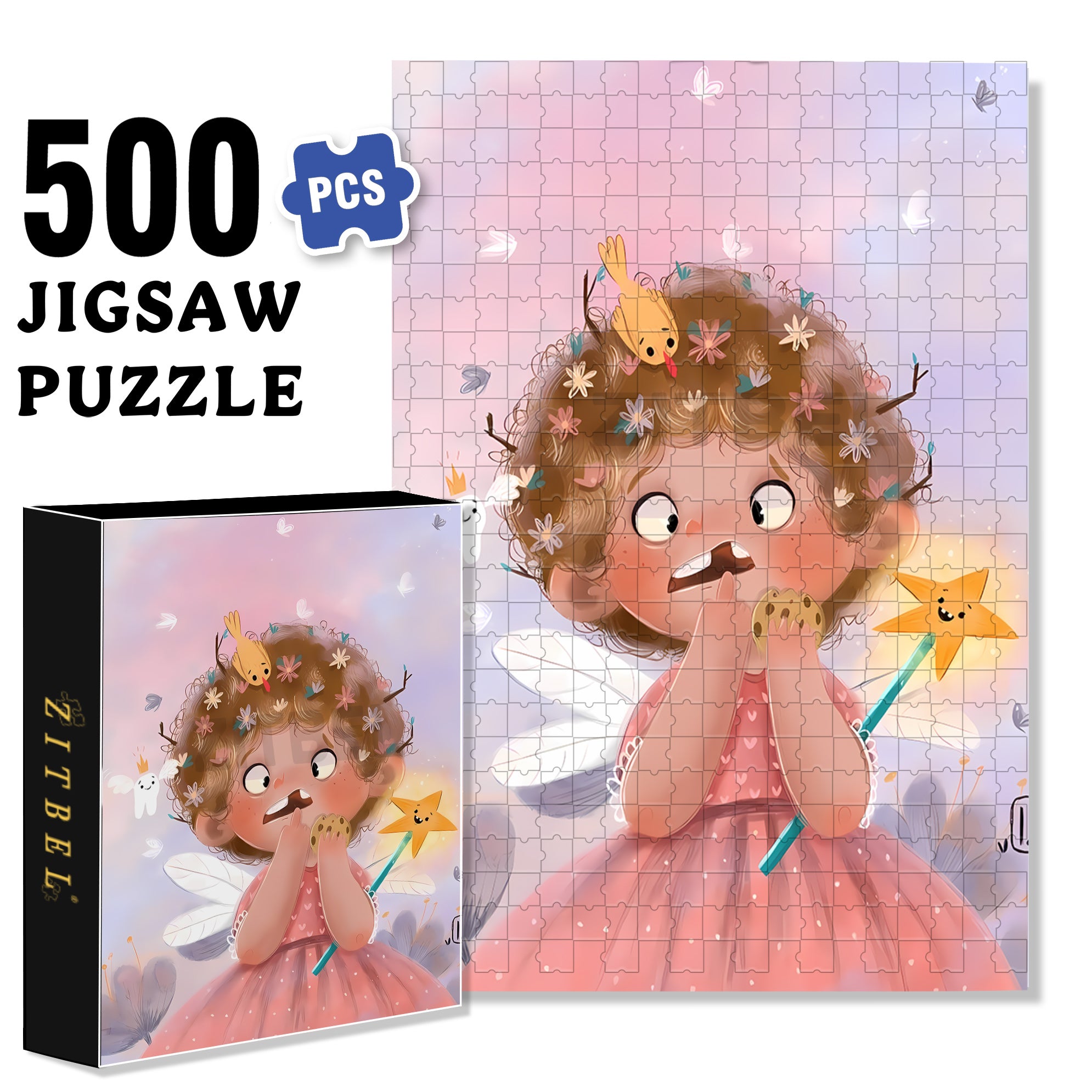Teeth Fell Out 500pcs/1000pcs Jigsaw Puzzle, Scratch-Resistant, Interactive Family Game & Brain-Boosting DIY Decor, Perfect for Halloween, Christmas & New Year Gifts, Family Puzzle Game