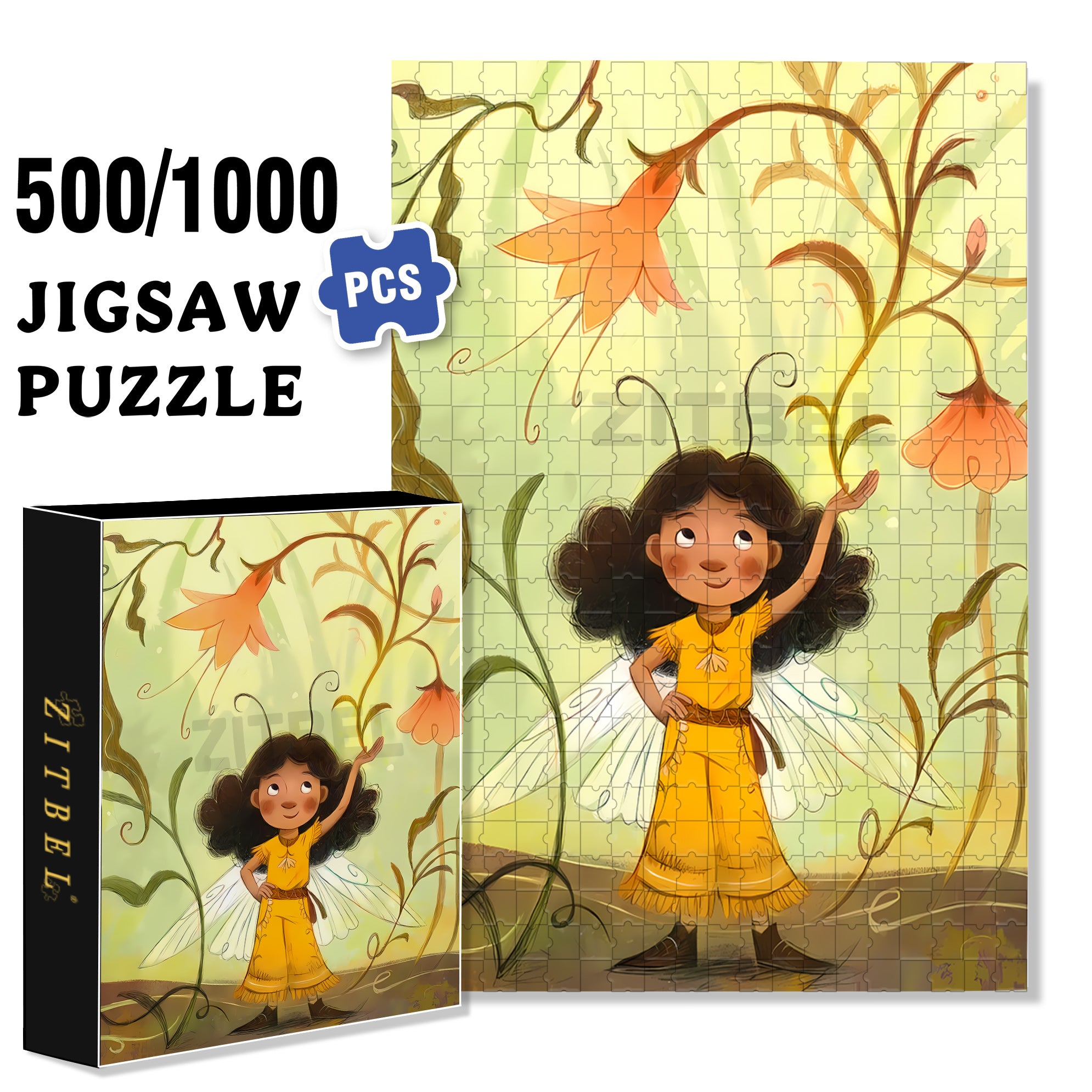 The CAT Agency 500pcs/1000pcs Jigsaw Puzzle, Scratch-Resistant, Interactive Family Game & Brain-Boosting DIY Decor, Perfect for Halloween, Christmas & New Year Gifts, Family Puzzle Game
