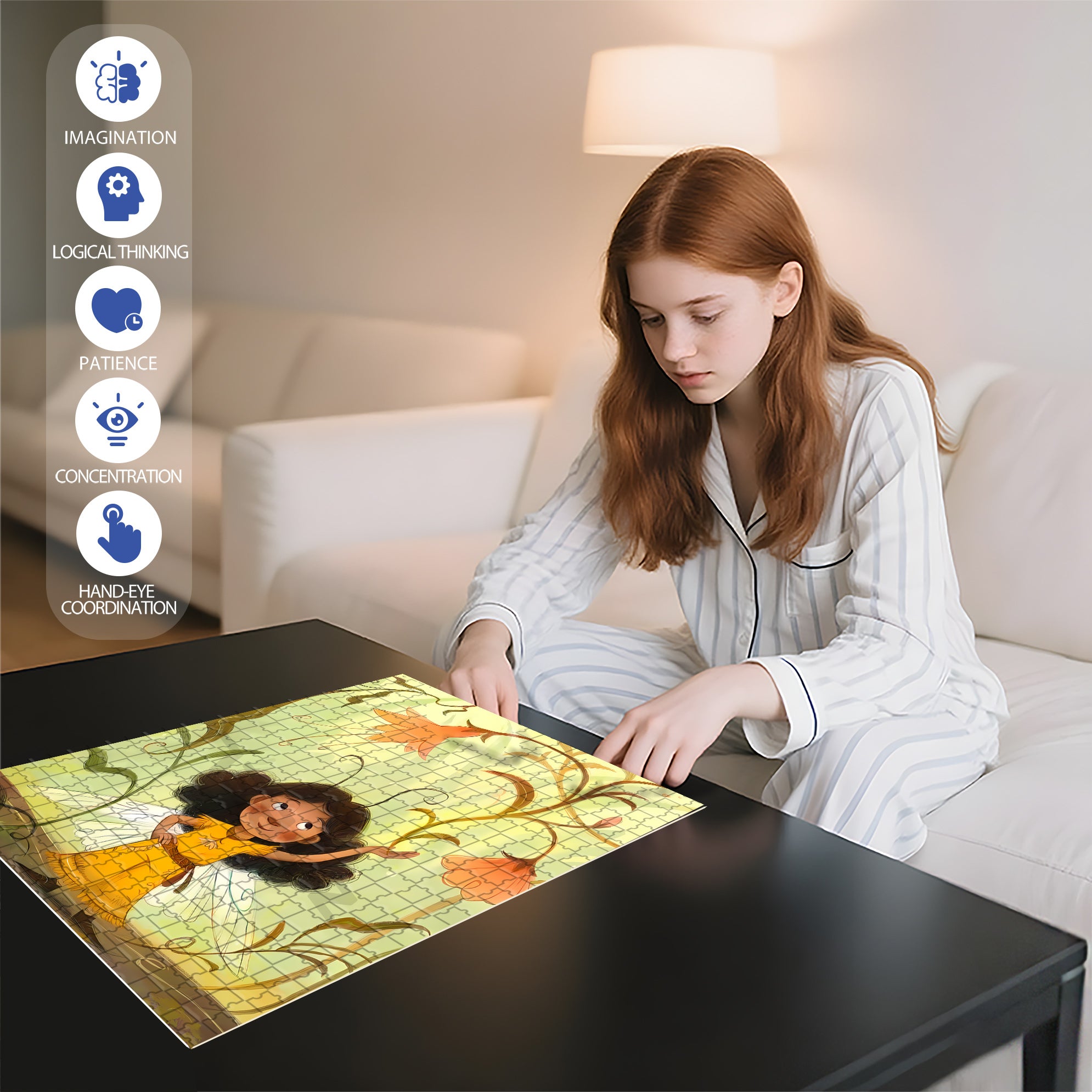 The CAT Agency 500pcs/1000pcs Jigsaw Puzzle, Scratch-Resistant, Interactive Family Game & Brain-Boosting DIY Decor, Perfect for Halloween, Christmas & New Year Gifts, Family Puzzle Game