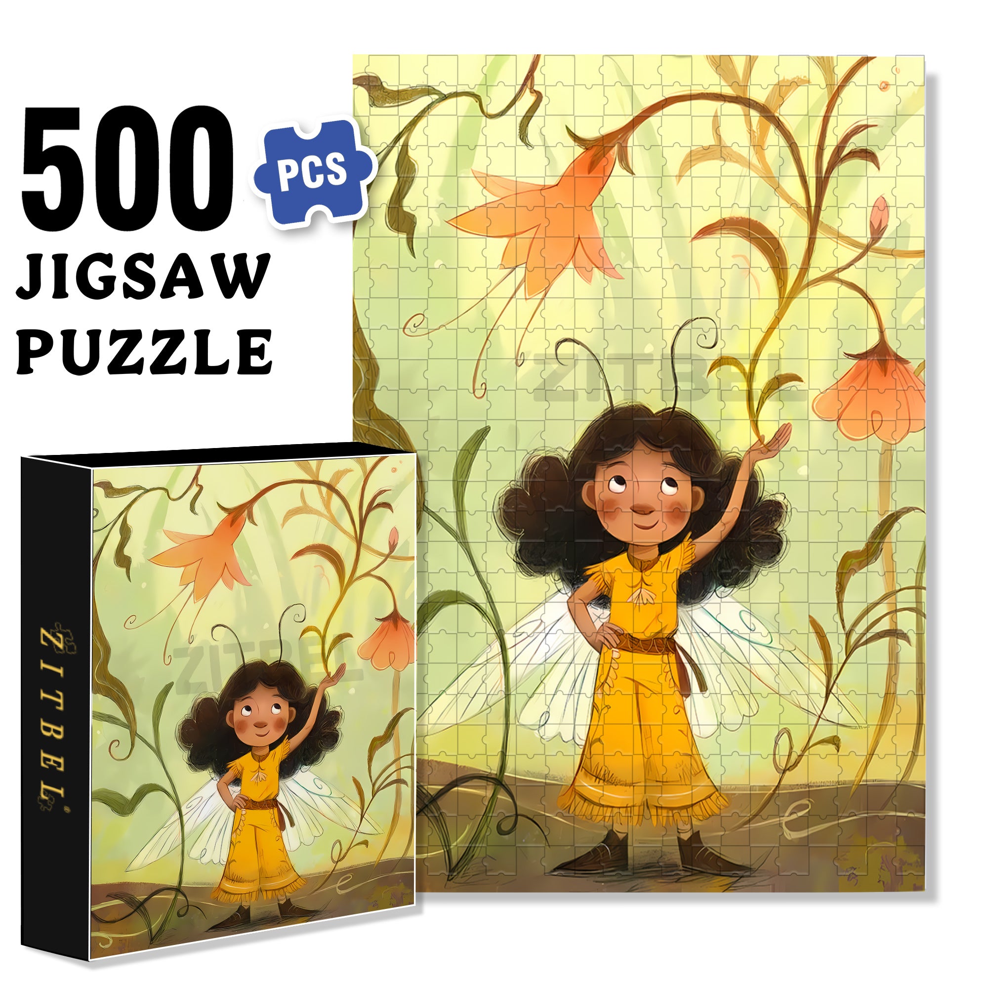 The CAT Agency 500pcs/1000pcs Jigsaw Puzzle, Scratch-Resistant, Interactive Family Game & Brain-Boosting DIY Decor, Perfect for Halloween, Christmas & New Year Gifts, Family Puzzle Game