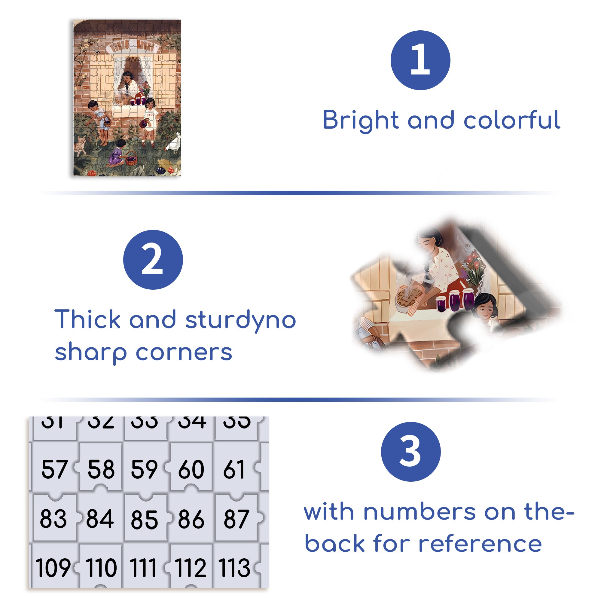 Blackberry Pie 500pcs/1000pcs Jigsaw Puzzle, Scratch-Resistant, Interactive Family Game & Brain-Boosting DIY Decor, Perfect for Halloween, Christmas & New Year Gifts, Family Puzzle Game