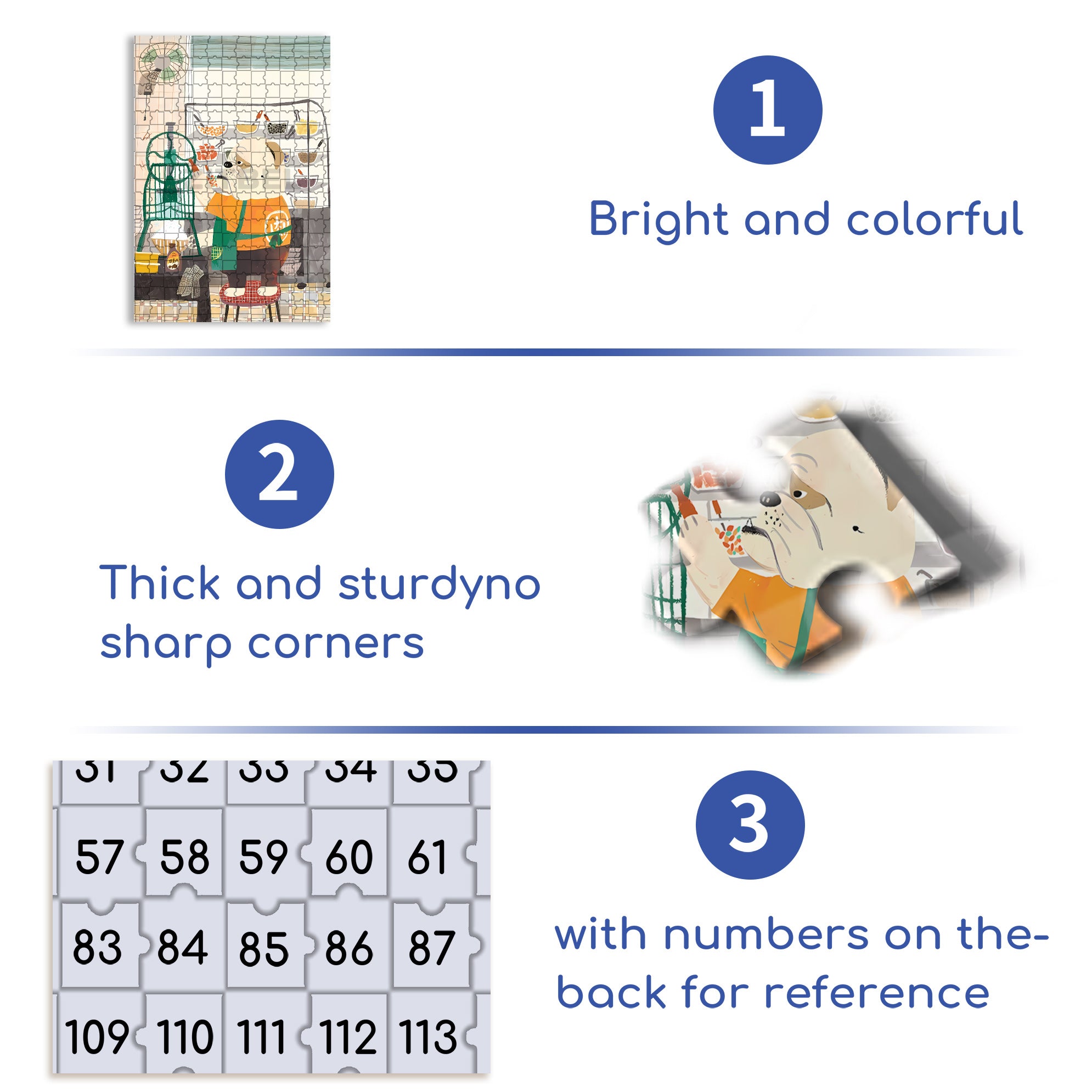 Boss Bulldog 500pcs/1000pcs Jigsaw Puzzle, Scratch-Resistant, Interactive Family Game & Brain-Boosting DIY Decor, Perfect for Halloween, Christmas & New Year Gifts, Family Puzzle Game