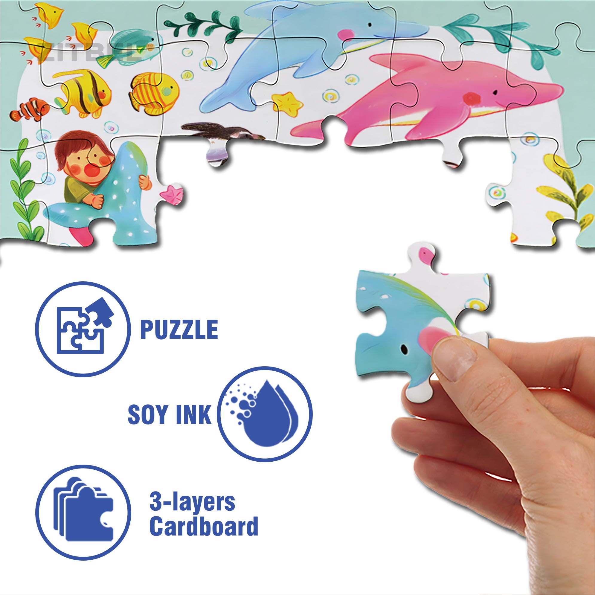 Buddies 500pcs/1000pcs Jigsaw Puzzle, Scratch-Resistant, Interactive Family Game & Brain-Boosting DIY Decor, Perfect for Halloween, Christmas & New Year Gifts, Family Puzzle Game