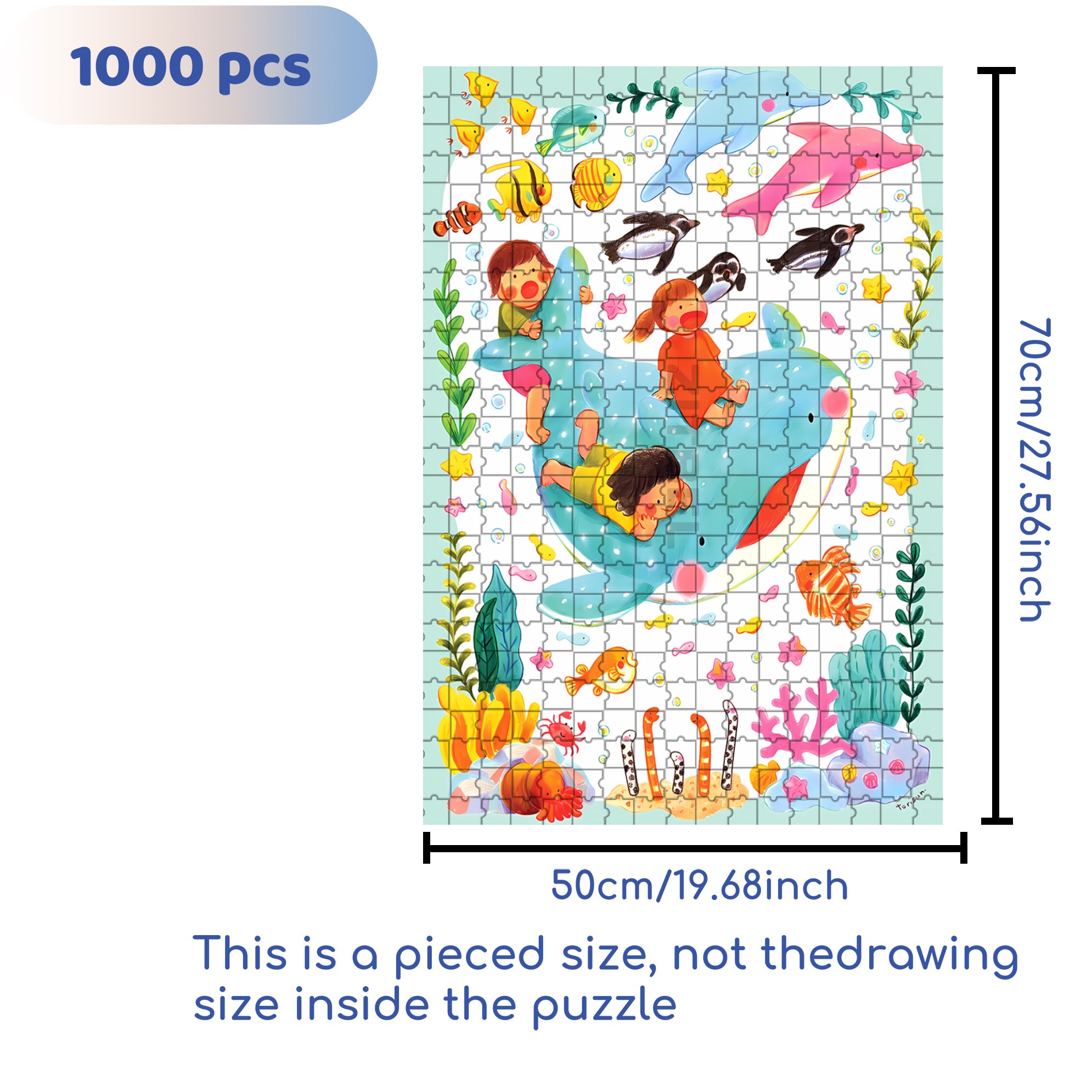 Buddies 500pcs/1000pcs Jigsaw Puzzle, Scratch-Resistant, Interactive Family Game & Brain-Boosting DIY Decor, Perfect for Halloween, Christmas & New Year Gifts, Family Puzzle Game