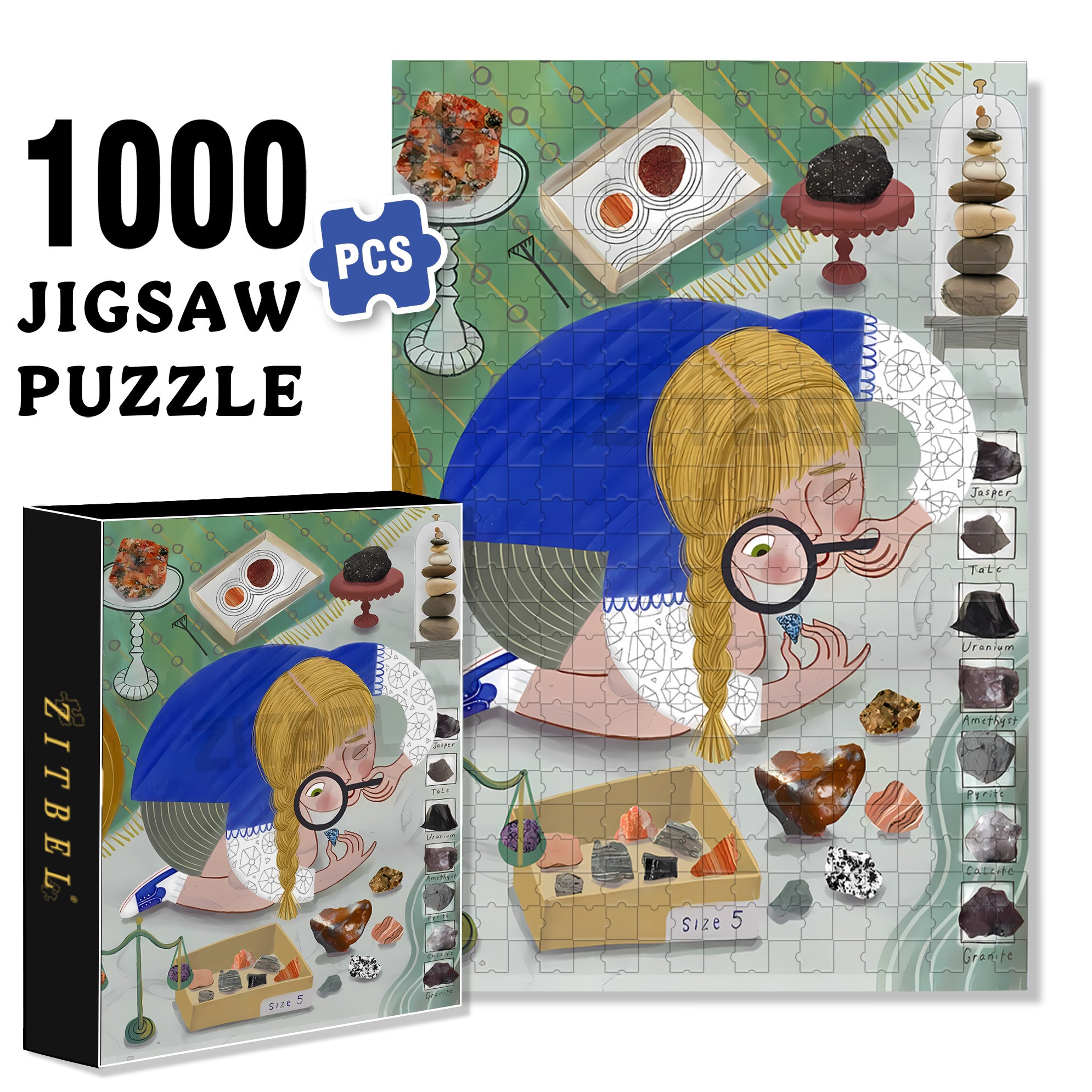 Cynthia Cliff 500pcs/1000pcs Jigsaw Puzzle, Scratch-Resistant, Interactive Family Game & Brain-Boosting DIY Decor, Perfect for Halloween, Christmas & New Year Gifts, Family Puzzle Game