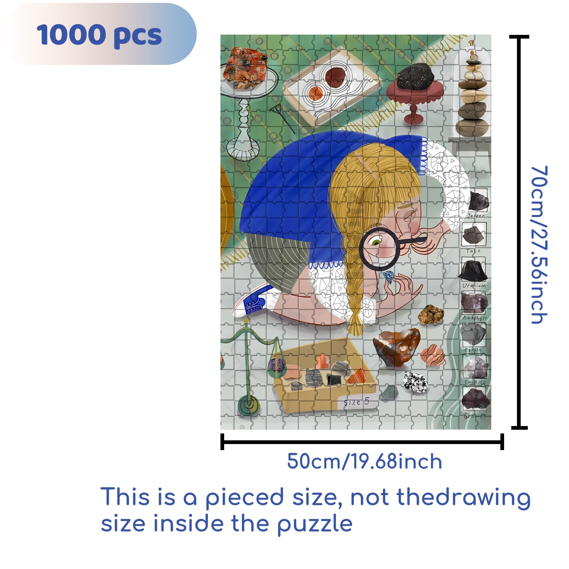 Cynthia Cliff 500pcs/1000pcs Jigsaw Puzzle, Scratch-Resistant, Interactive Family Game & Brain-Boosting DIY Decor, Perfect for Halloween, Christmas & New Year Gifts, Family Puzzle Game