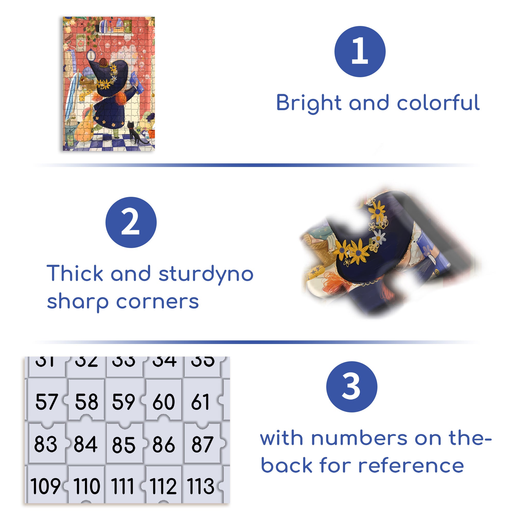 Do The Laundry 500pcs/1000pcs Jigsaw Puzzle, Scratch-Resistant, Interactive Family Game & Brain-Boosting DIY Decor, Perfect for Halloween, Christmas & New Year Gifts, Family Puzzle Game