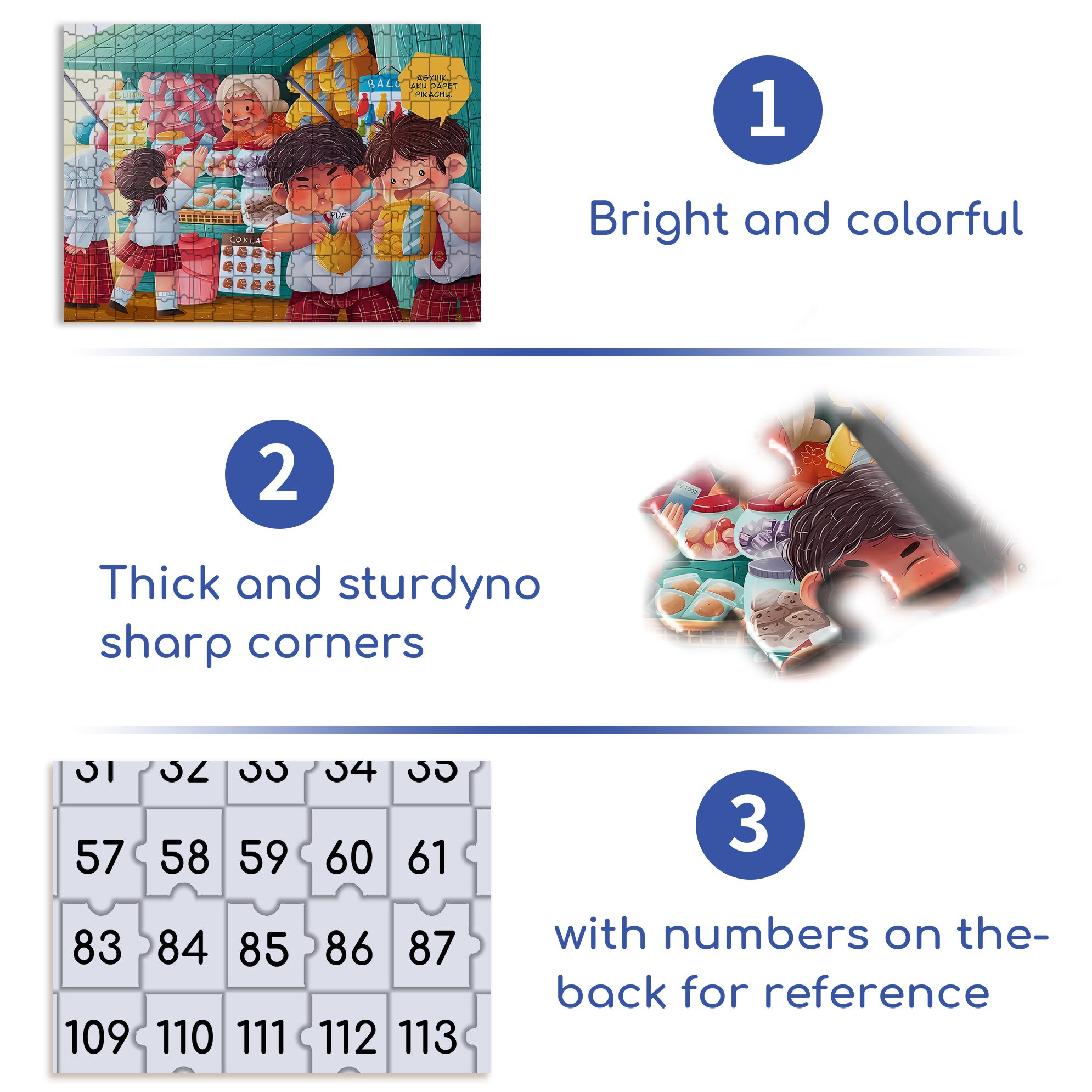 Indonesian Student 500pcs/1000pcs Jigsaw Puzzle, Scratch-Resistant, Interactive Family Game & Brain-Boosting DIY Decor, Perfect for Halloween, Christmas & New Year Gifts, Family Puzzle Game
