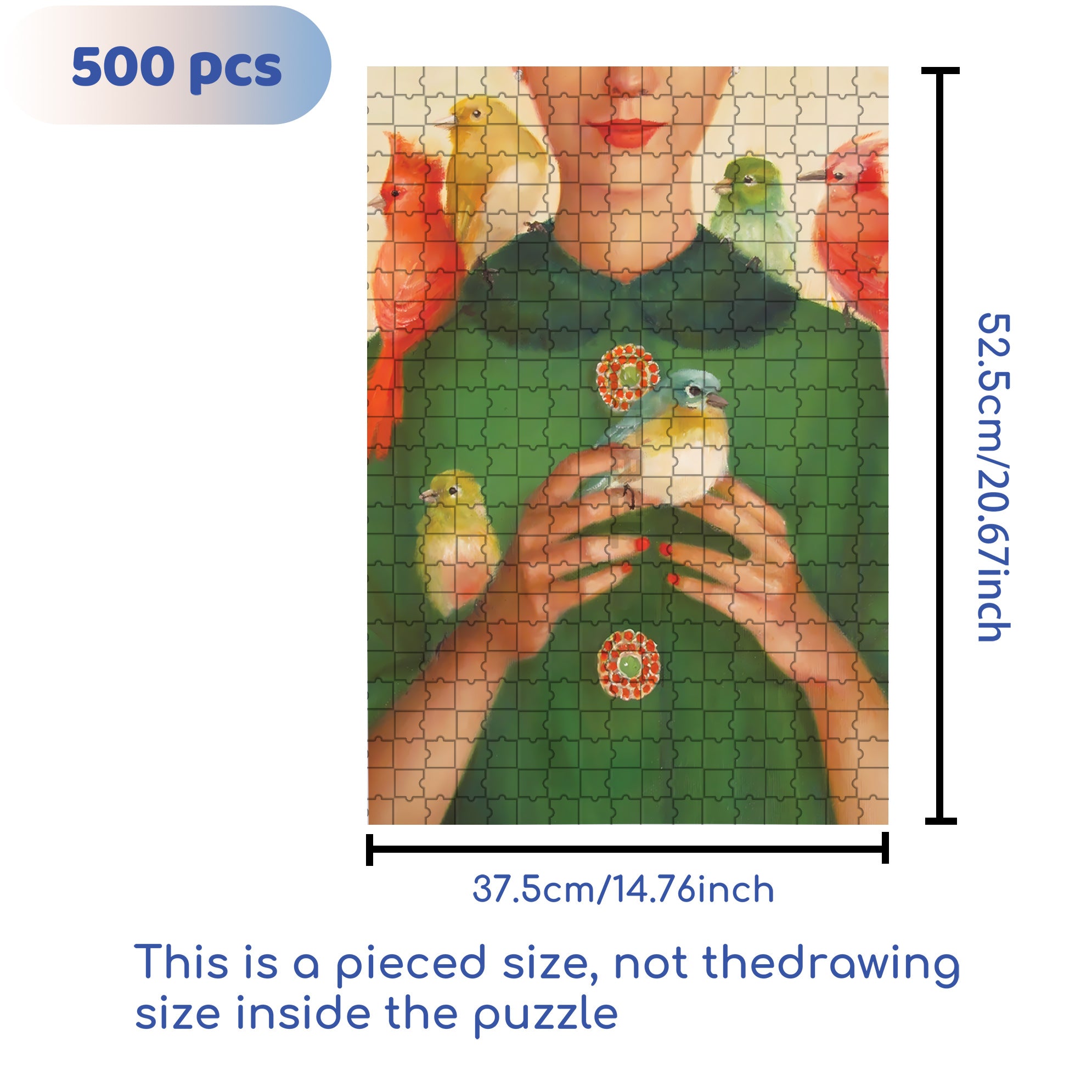 Ladybird 500pcs/1000pcs Jigsaw Puzzle, Scratch-Resistant, Interactive Family Game & Brain-Boosting DIY Decor, Perfect for Halloween, Christmas & New Year Gifts, Family Puzzle Game