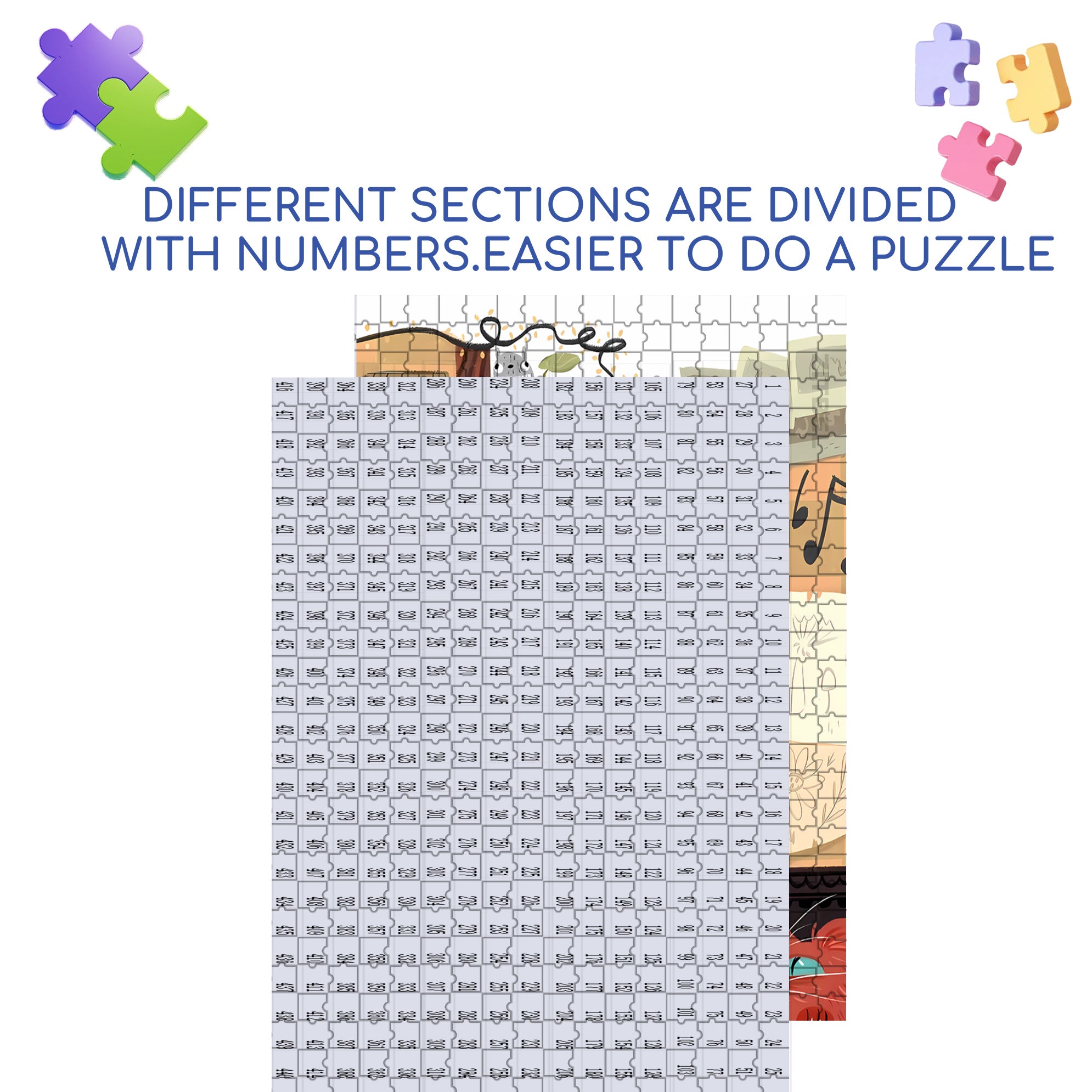 Laura's Birthday 500pcs/1000pcs Jigsaw Puzzle, Scratch-Resistant, Interactive Family Game & Brain-Boosting DIY Decor, Perfect for Halloween, Christmas & New Year Gifts, Family Puzzle Game