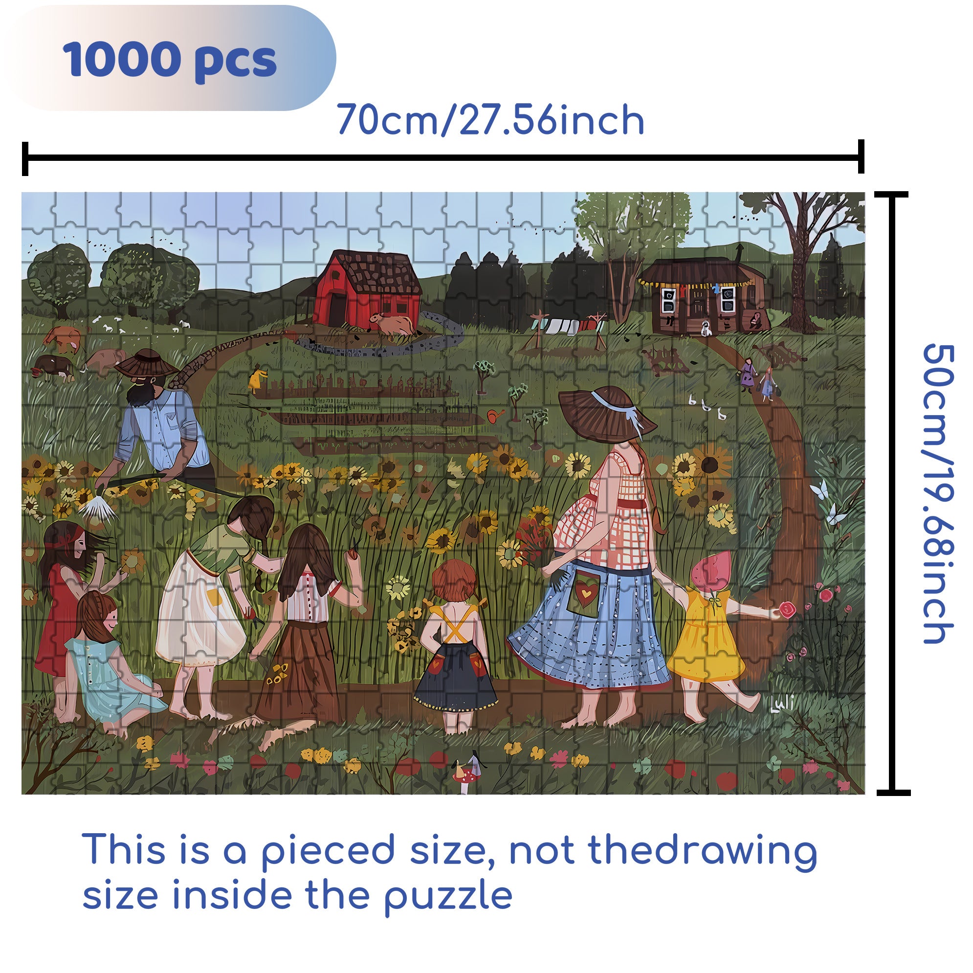 Love Nature 500pcs/1000pcs Jigsaw Puzzle, Scratch-Resistant, Interactive Family Game & Brain-Boosting DIY Decor, Perfect for Halloween, Christmas & New Year Gifts, Family Puzzle Game