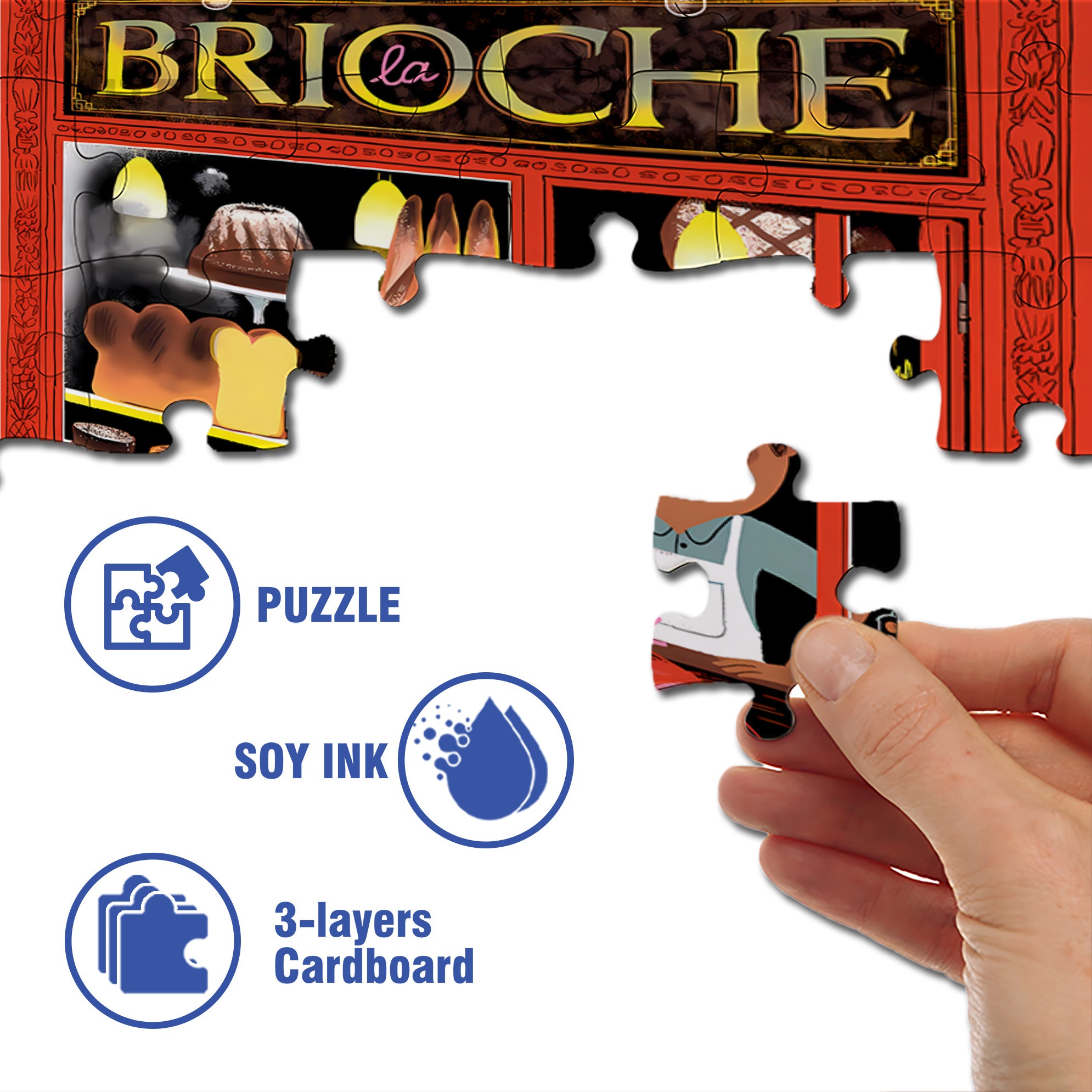 Marc Boutavant 500pcs/1000pcs Jigsaw Puzzle, Scratch-Resistant, Interactive Family Game & Brain-Boosting DIY Decor, Perfect for Halloween, Christmas & New Year Gifts, Family Puzzle Game