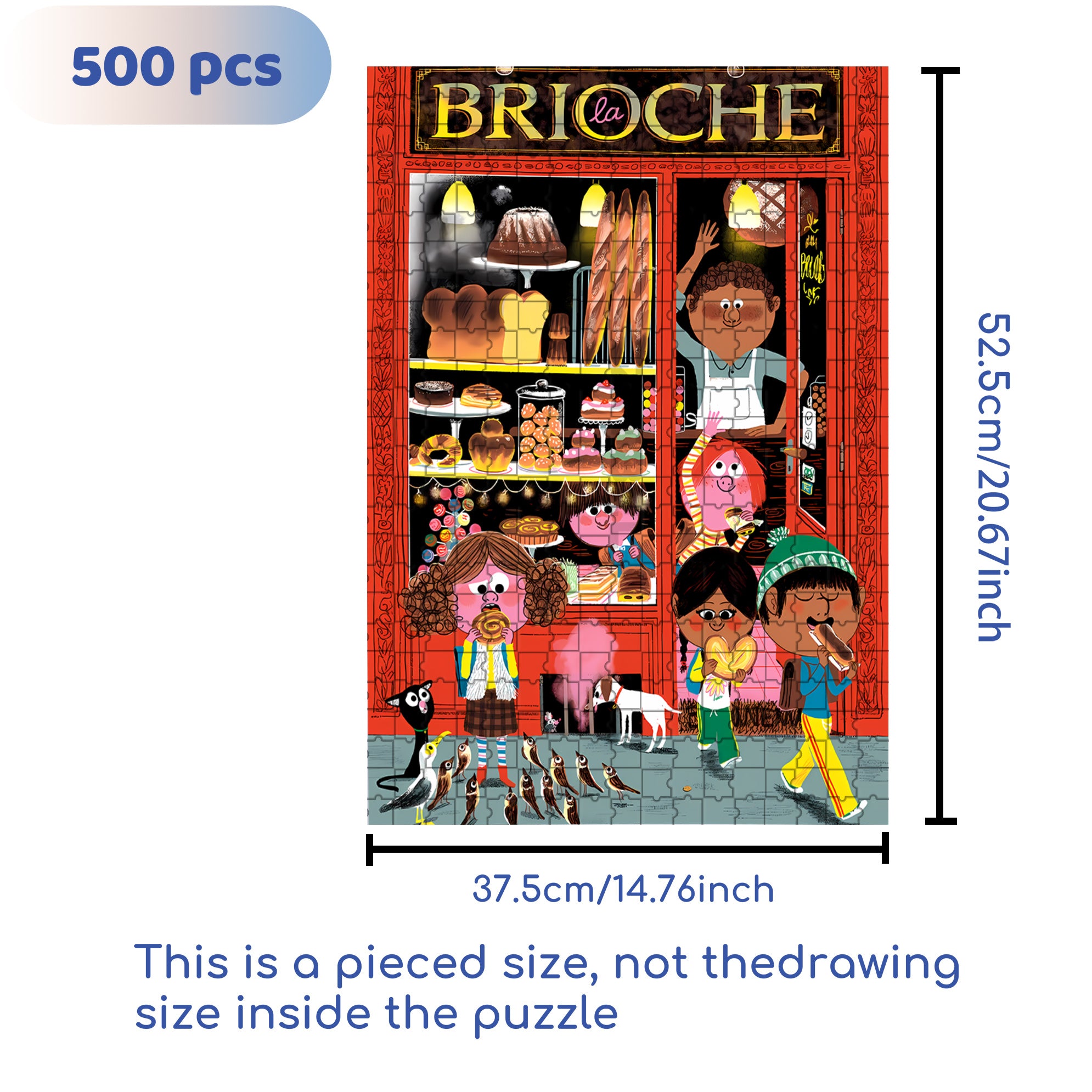 Marc Boutavant 500pcs/1000pcs Jigsaw Puzzle, Scratch-Resistant, Interactive Family Game & Brain-Boosting DIY Decor, Perfect for Halloween, Christmas & New Year Gifts, Family Puzzle Game