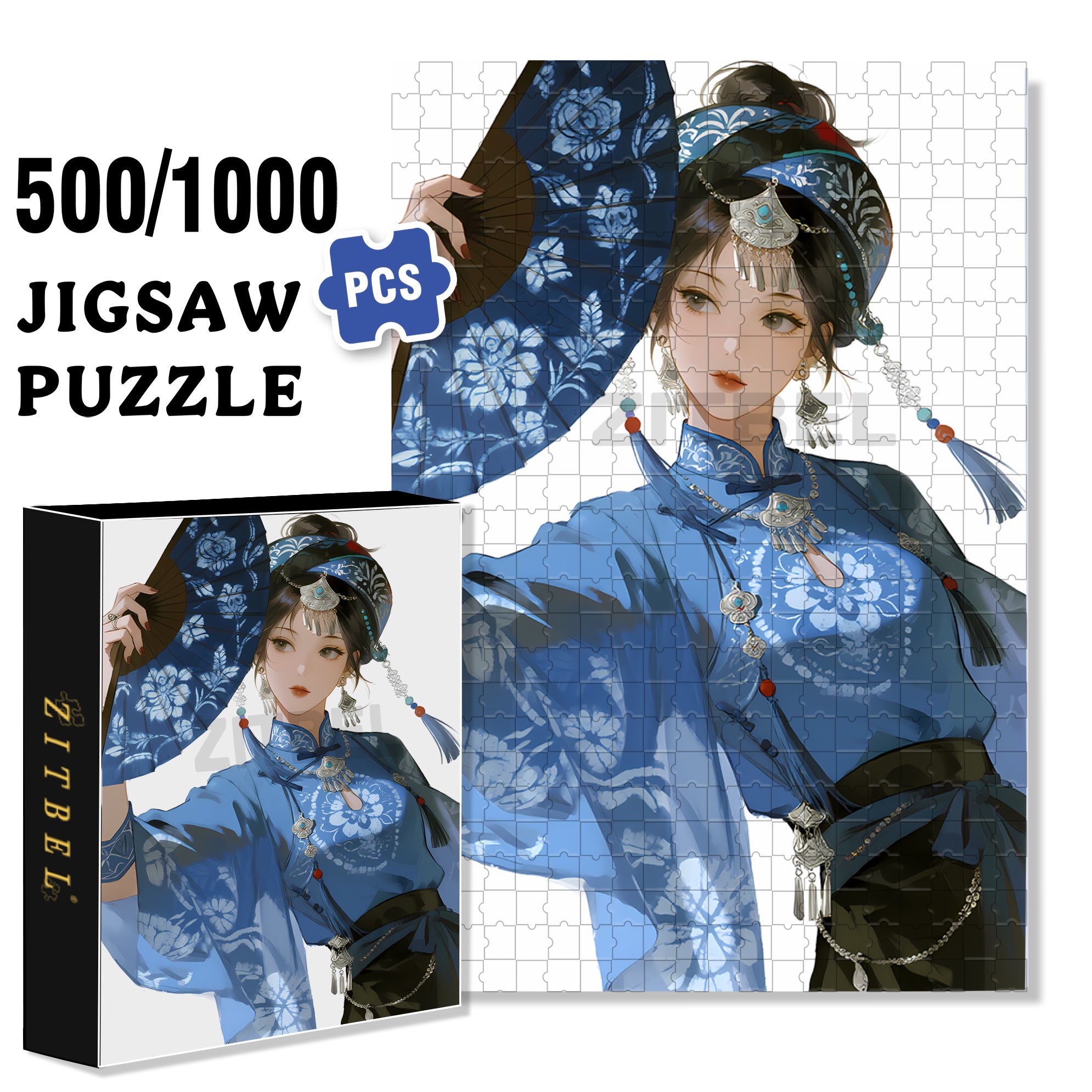 Miao Saint 500pcs/1000pcs Jigsaw Puzzle, Scratch-Resistant, Interactive Family Game & Brain-Boosting DIY Decor, Perfect for Halloween, Christmas & New Year Gifts, Family Puzzle Game