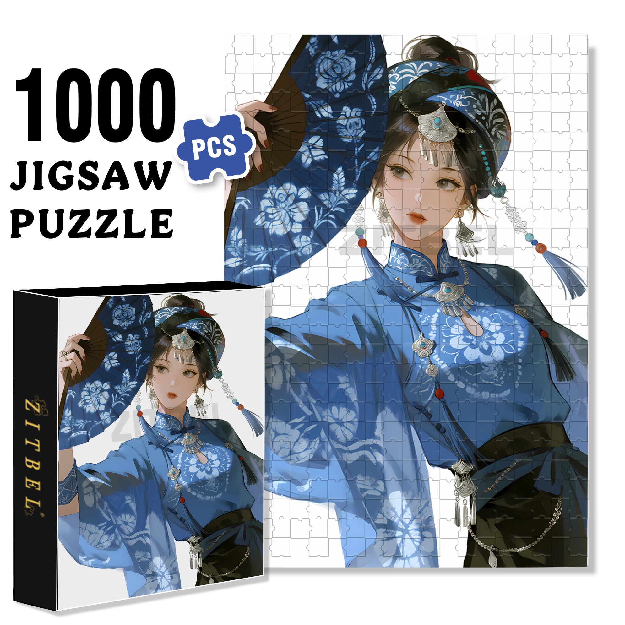 Miao Saint 500pcs/1000pcs Jigsaw Puzzle, Scratch-Resistant, Interactive Family Game & Brain-Boosting DIY Decor, Perfect for Halloween, Christmas & New Year Gifts, Family Puzzle Game